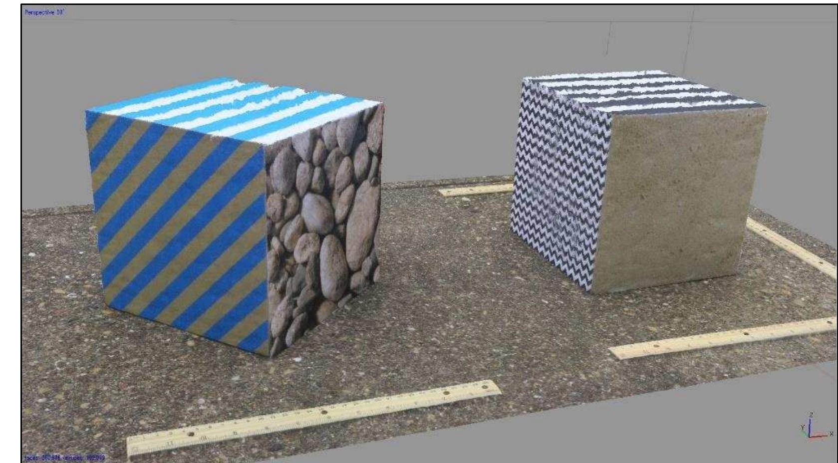 Figure 3-25. Build Texture process with Mapping Mode: Spherical setting. (Image: Y amafune) 