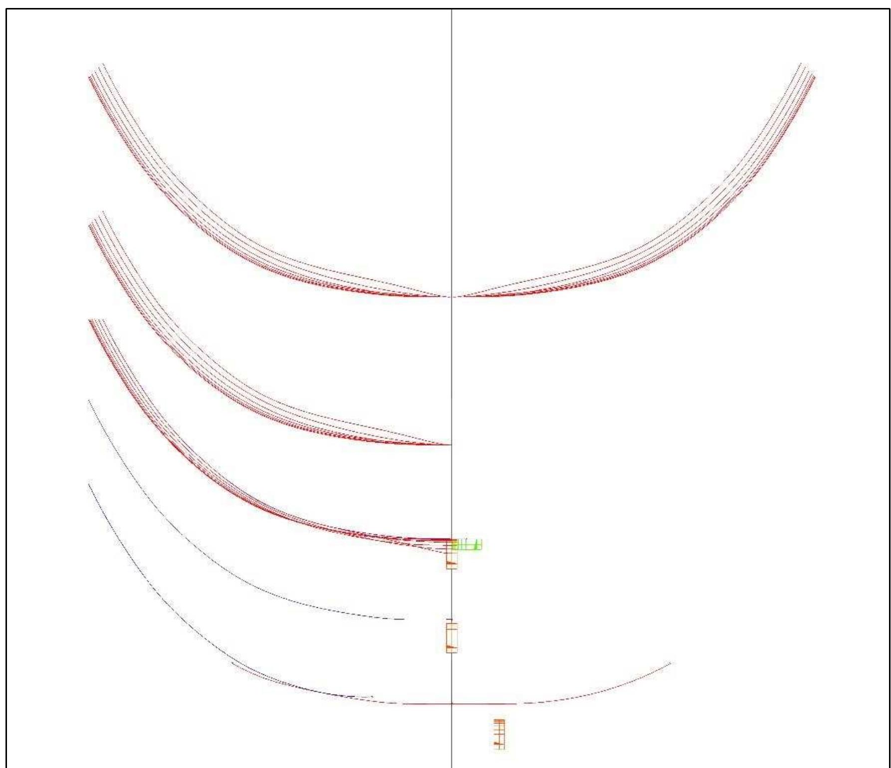 Figure 4-11. The process of designing pre-made master frames of the saveiro wooden ship model. Designs were done using three pieces of wood: a mold of the floors, a mold of the futtocks, and a graminho to determine the rising and narrowing of the frames. (Image: Y amafune) 