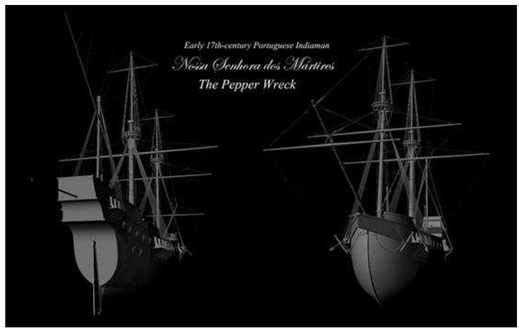 Figure 4-14. A 3D reconstruction of the Pepper Wreck based on historical and archaeological data. (Image: Y amafune) 