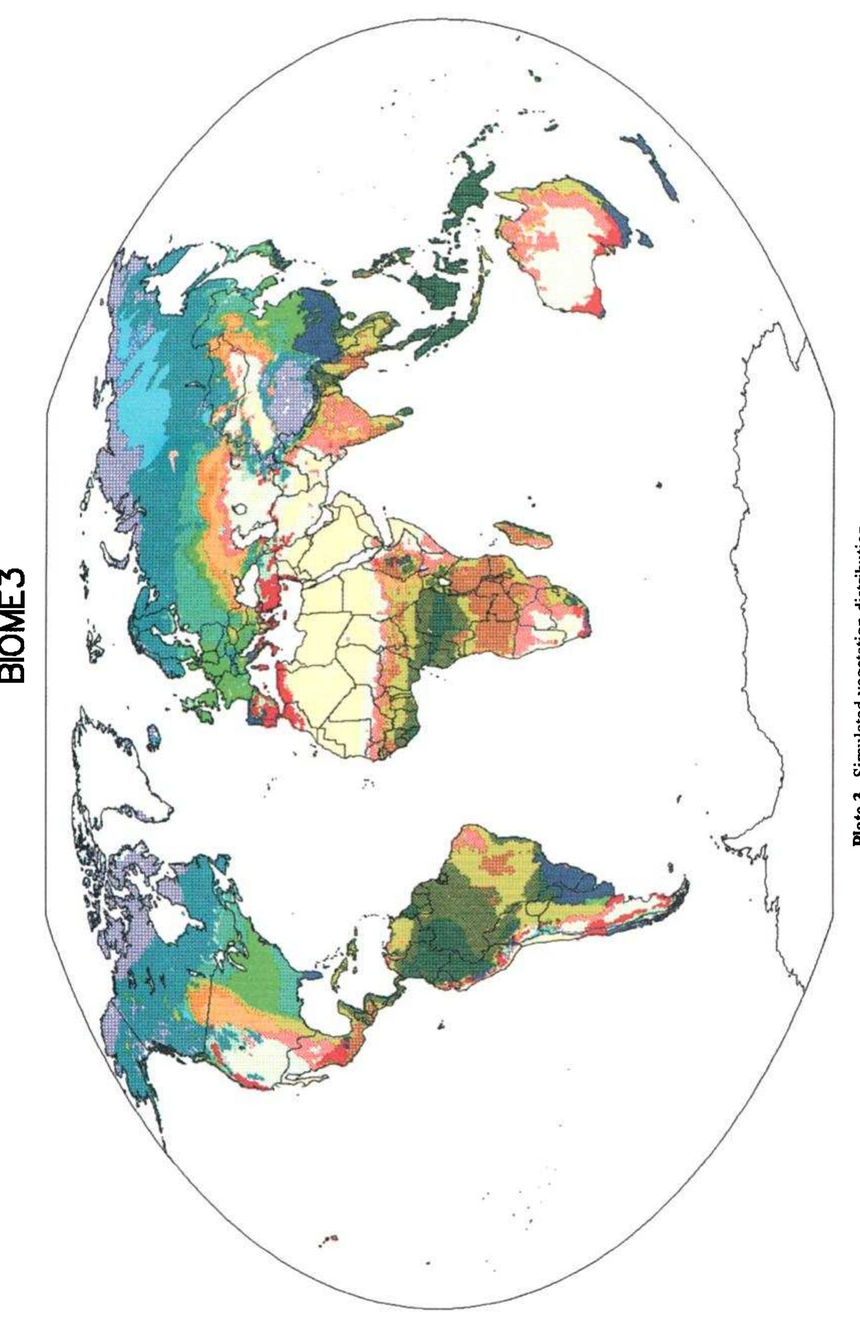 Figure 3 - BIOME3: An equilibrium terrestrial biosphere