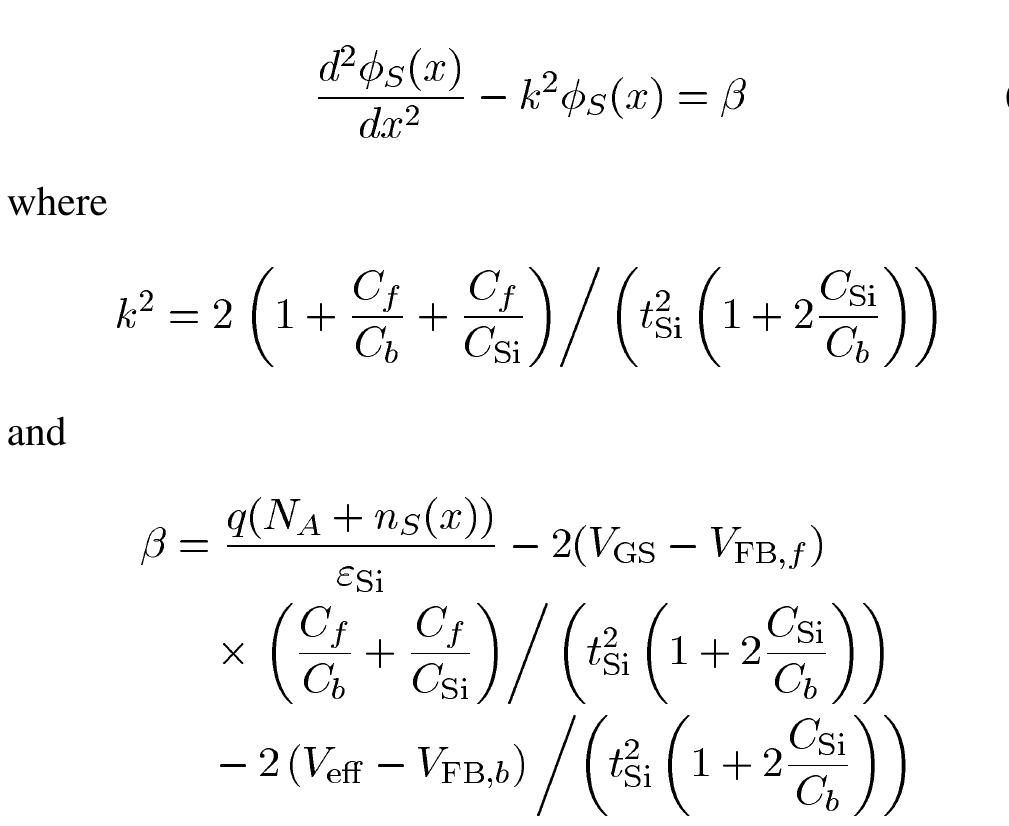 (PDF) Two-dimensional analytical threshold voltage model for nanoscale ...