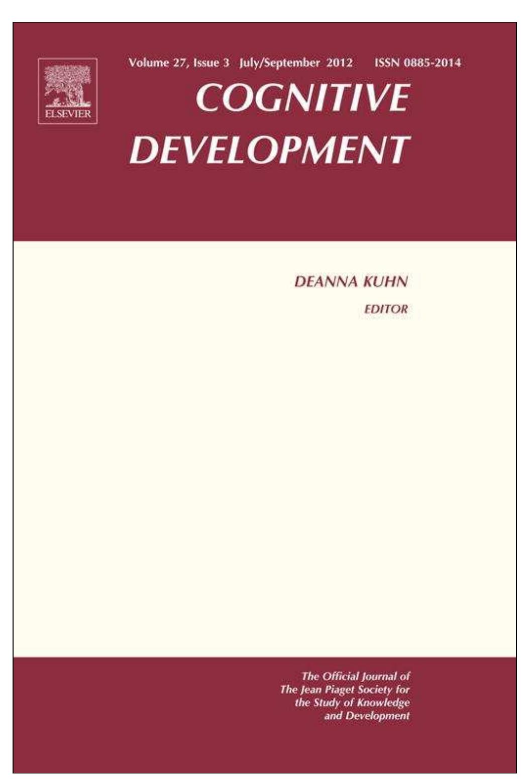 This article appeared in a journal published by Elsevier. The attachec  copy is furnished to the author for internal non-commercial research  and education use, including for instruction at the authors institution and sharing with colleagues.  Provided for non-commercial research and education use Not for reproduction, distribution or commercial use. 