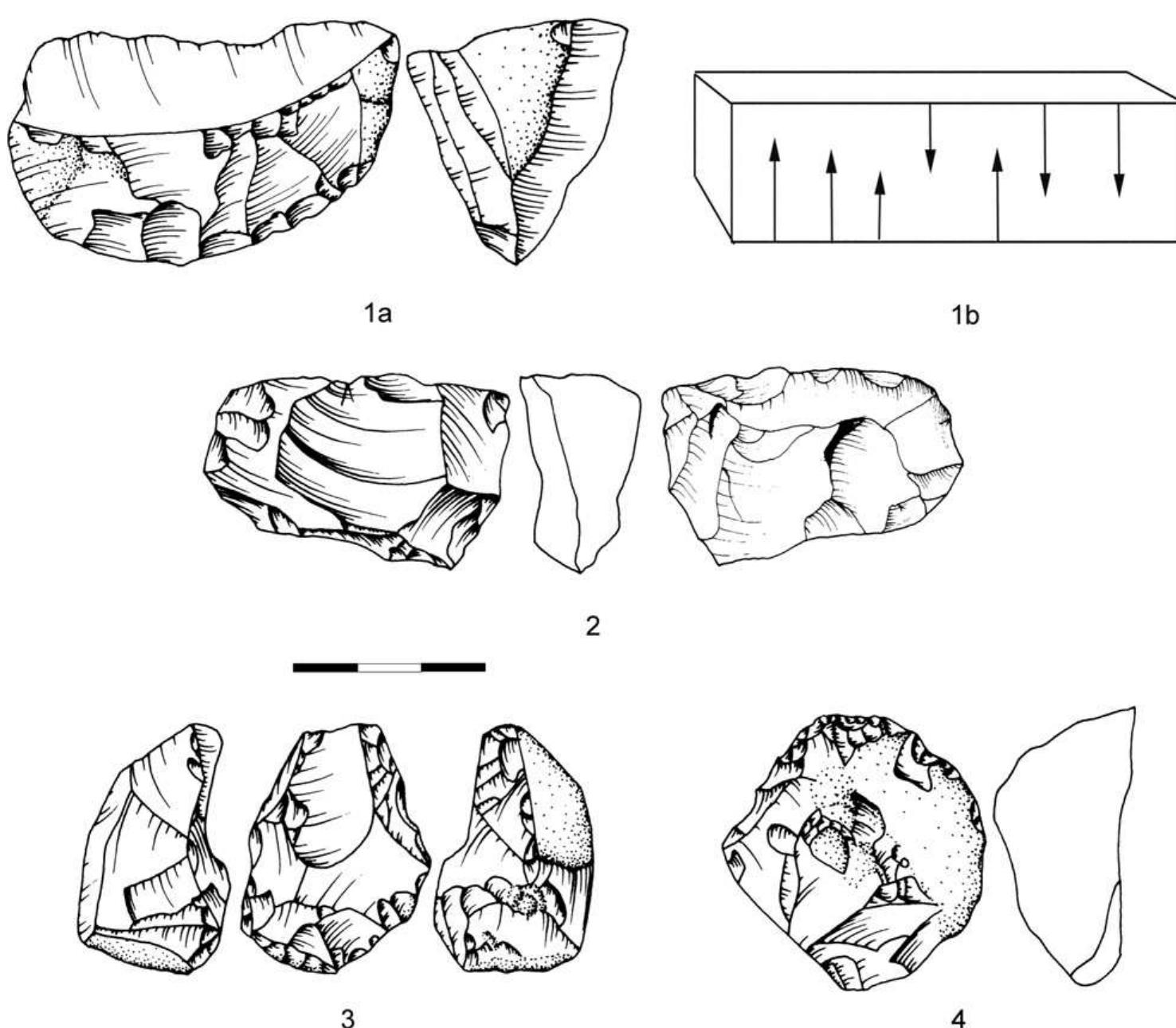 Knapping Drawing Figure 12 - from An ancient continuous human presence in the