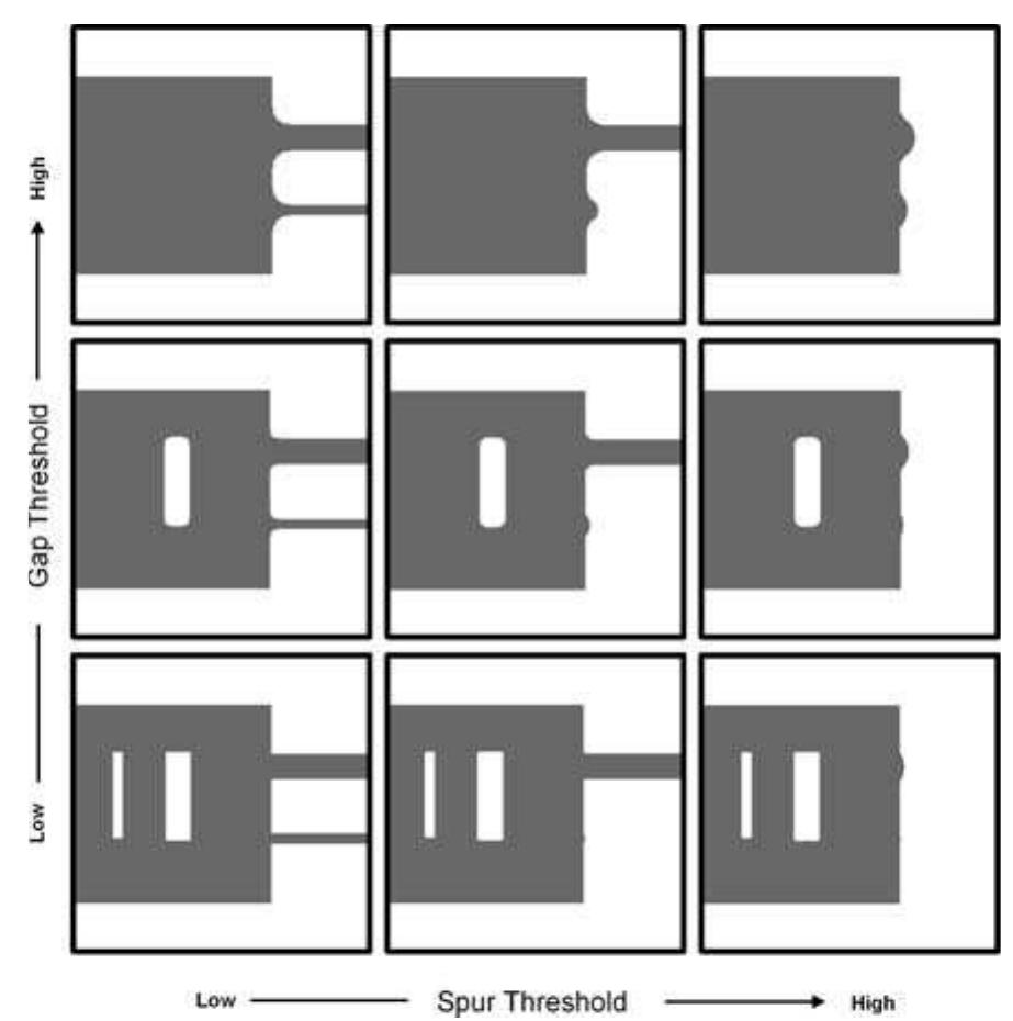 Spur Example Patches delineated from the idealized landscape shown in the