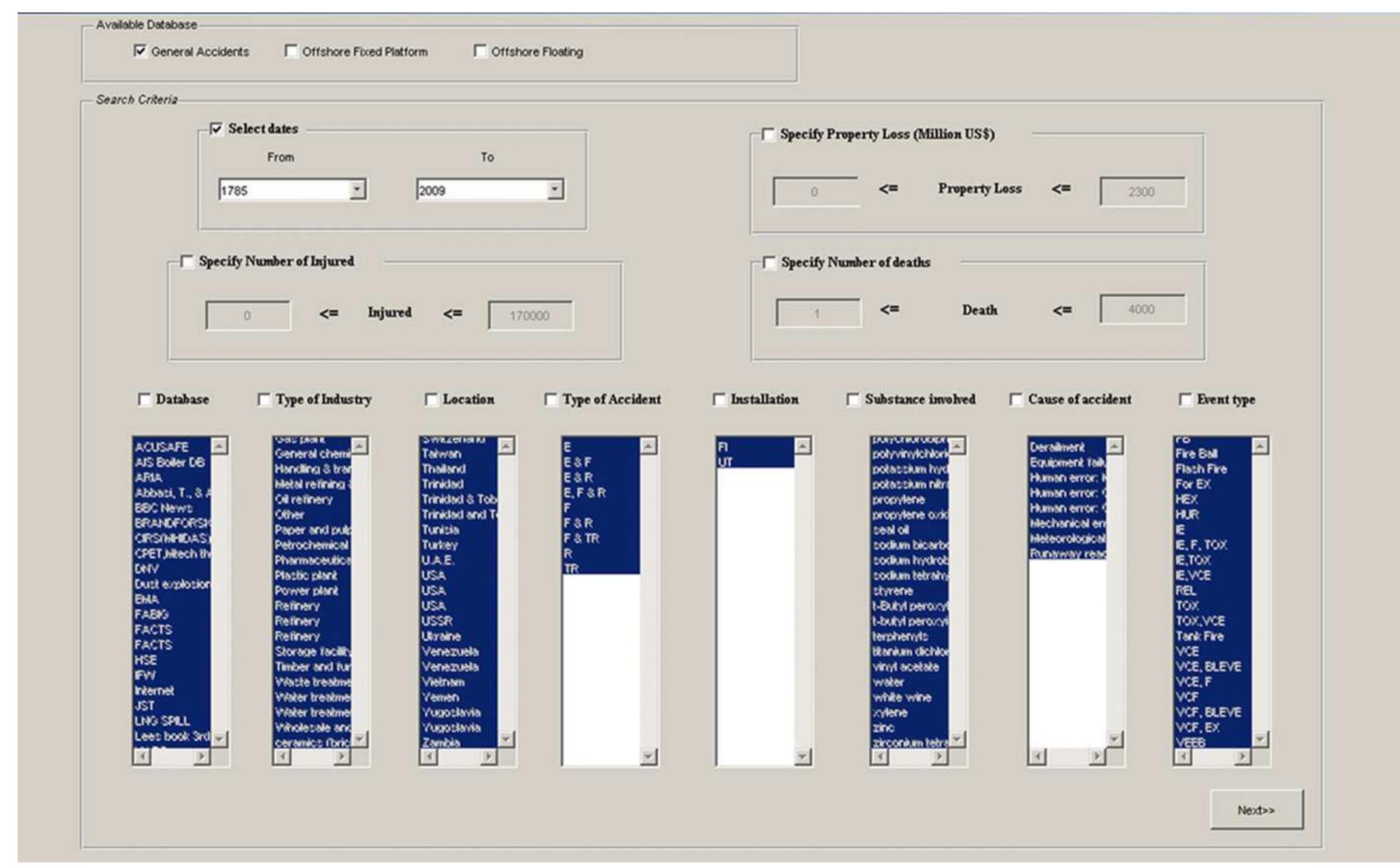 (PDF) Development of a new chemical process-industry accident database ...