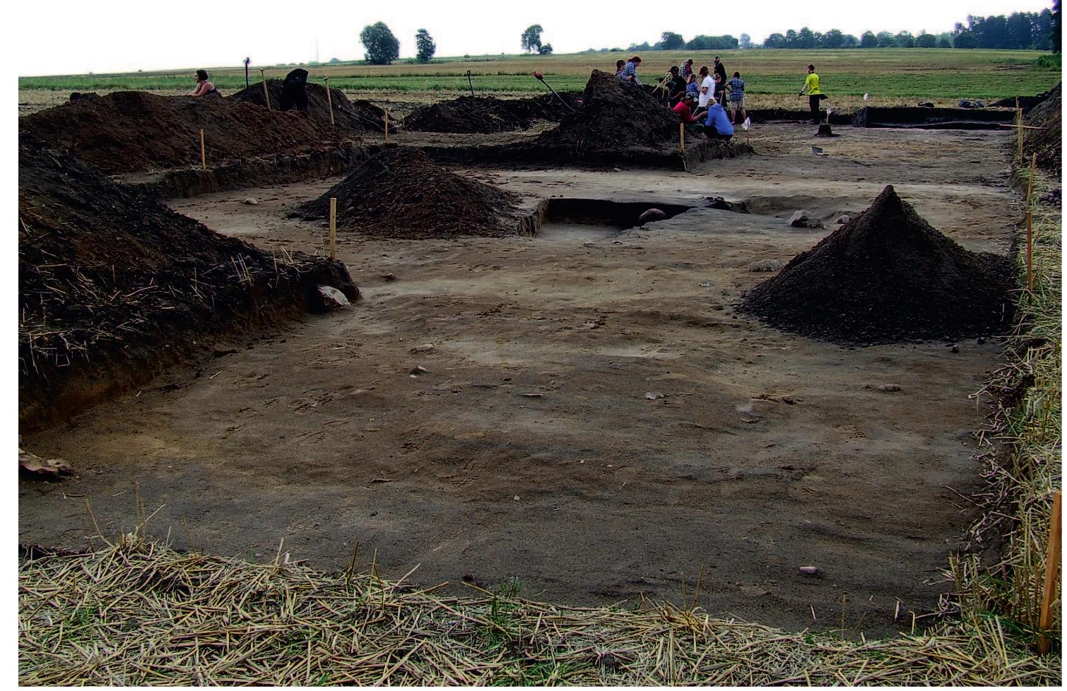 Badania wykopaliskowe w Suchaniu (fot. Barttomiej Rogalski) Archaeological excavations at Suchan (photo Bartfomiej Rogalski 