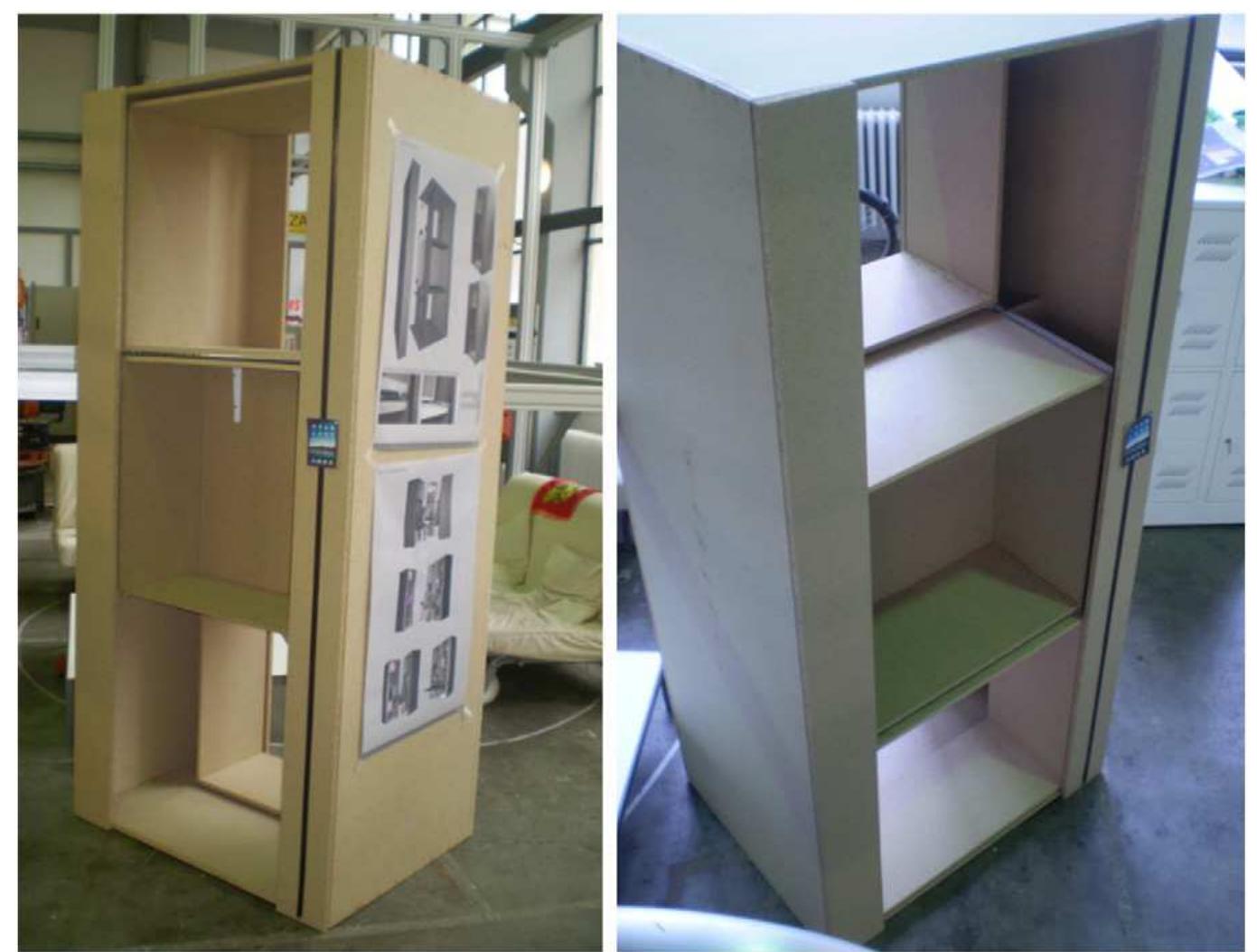 1:1 scale implemented prototype. the proposed system