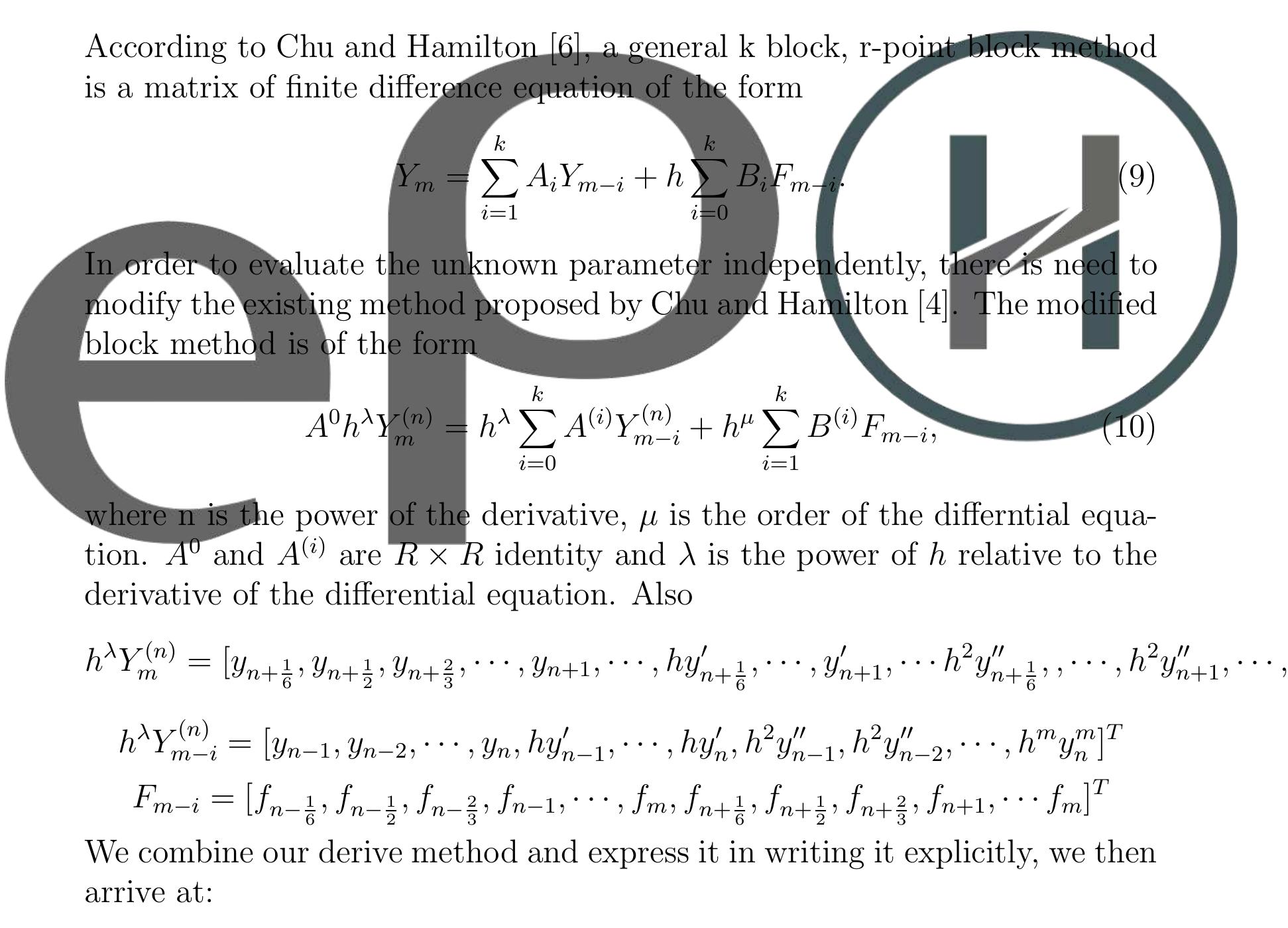 (PDF) One Step Hybrid Block Method for the Numerical Solution of ...