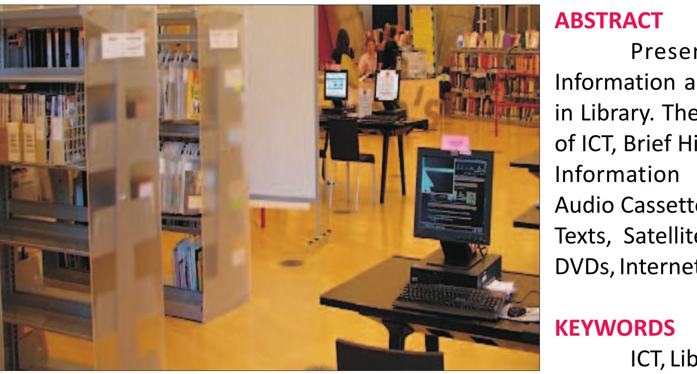 (PDF) USE OF INFORMATION COMMUNICATION TECHNOLOGY (ICT) IN LIBRARIES 1 2