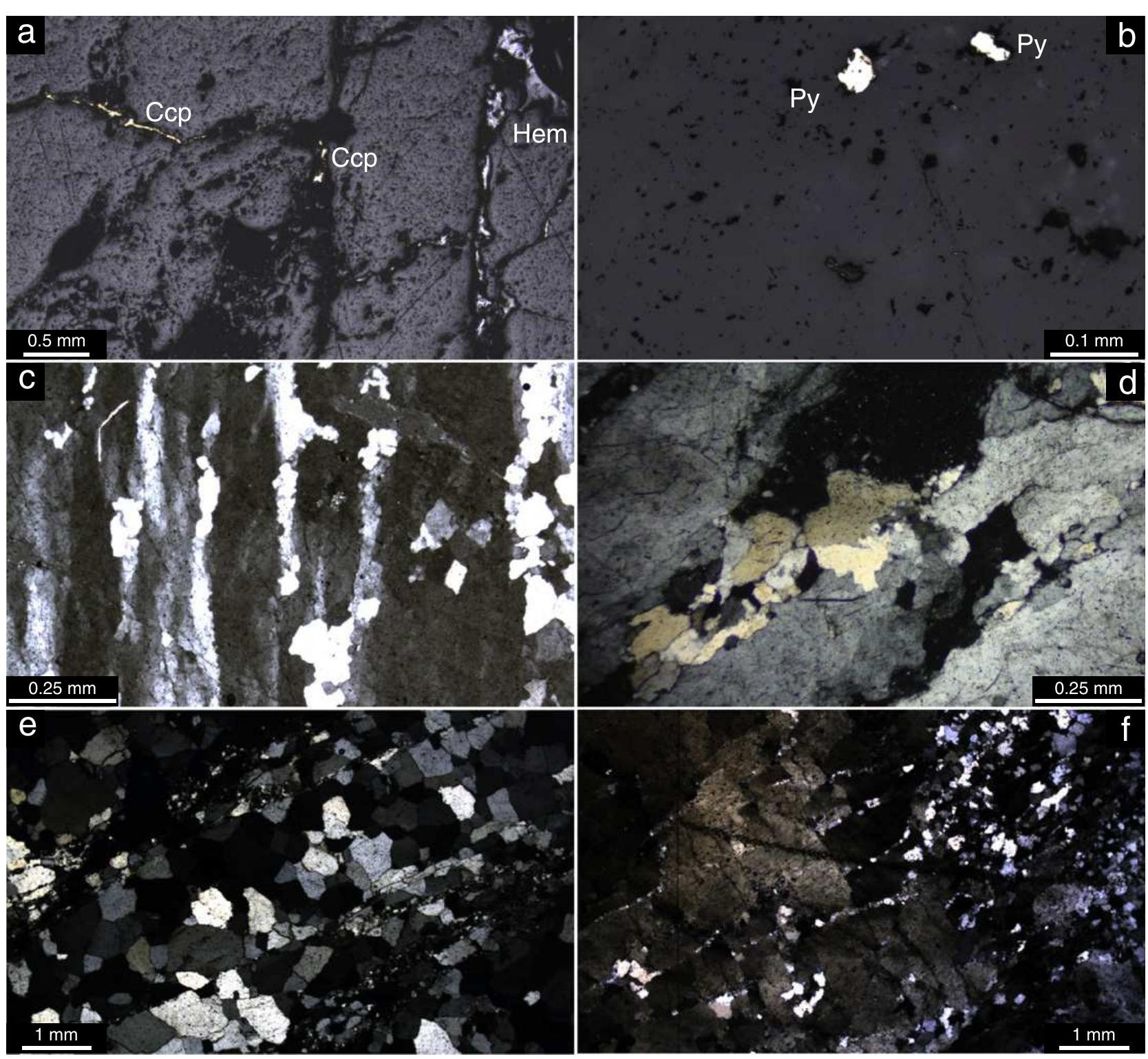Quartz Microstructure Photomicrographs showing microstructures of quartz veins.