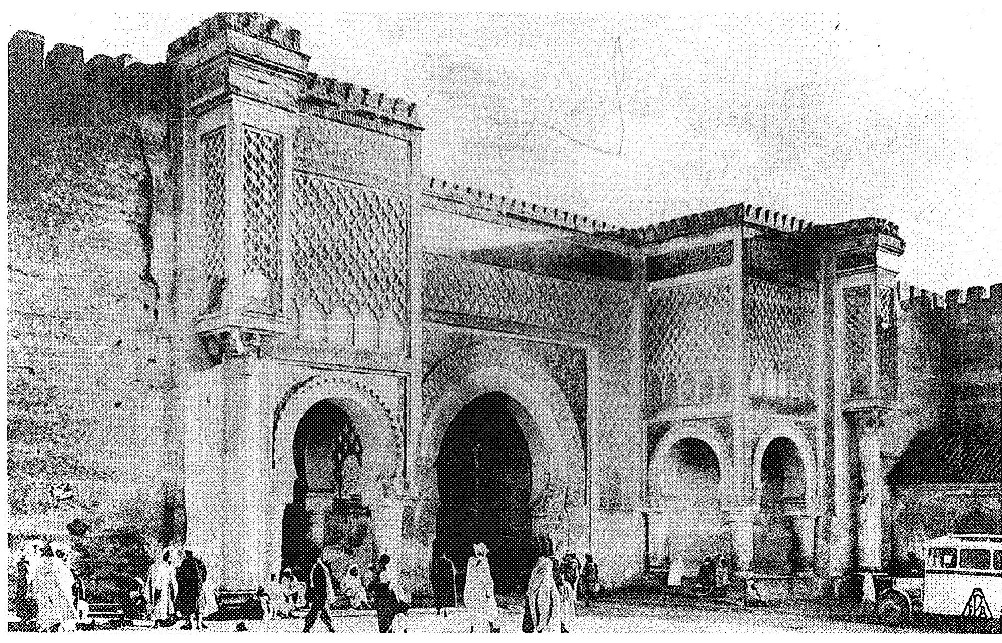 Fig. 5. Meknes. The Gate of Mansour, a city gate. 