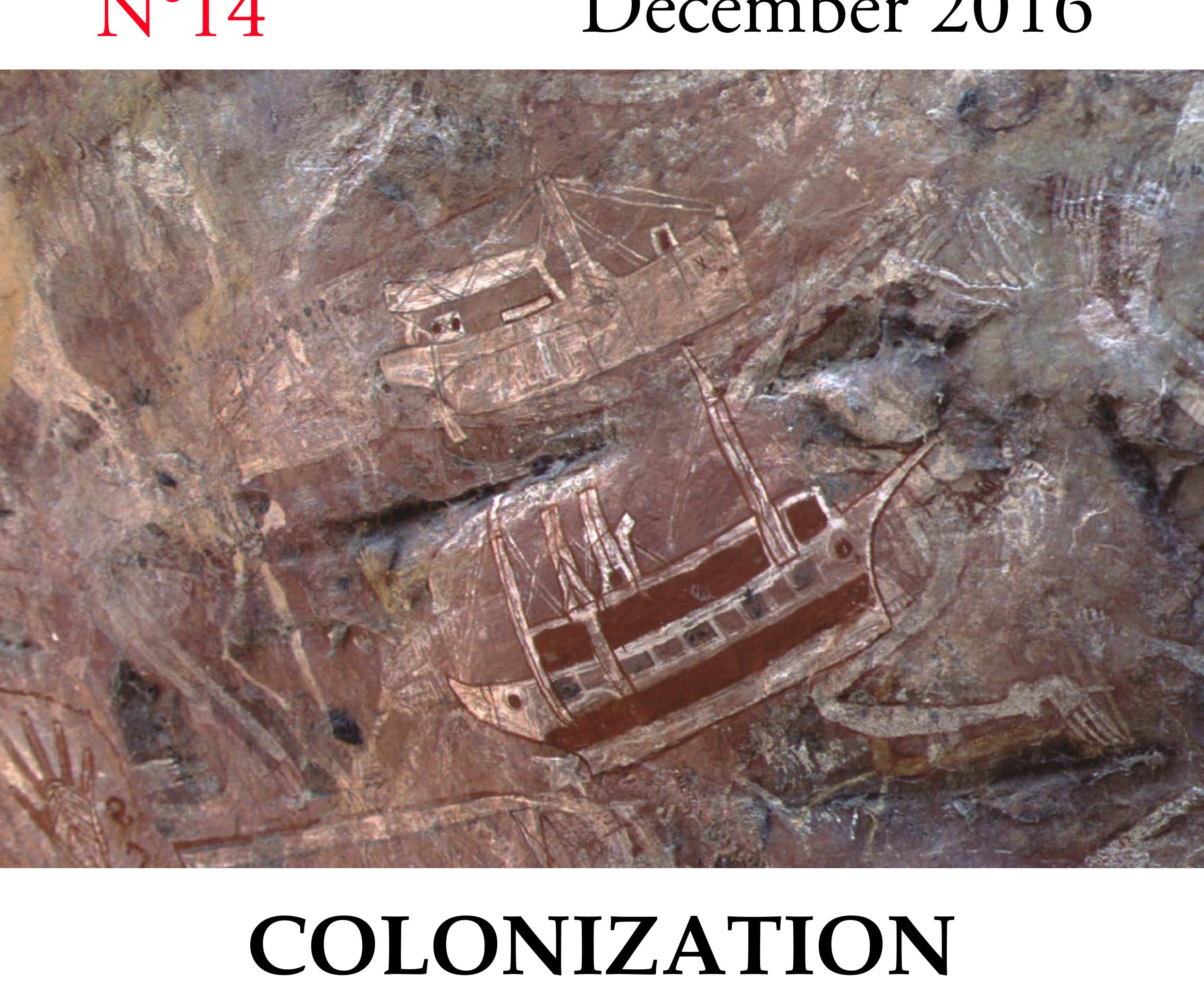 Reconstruction of a lower palaeolithic raft, bearing four