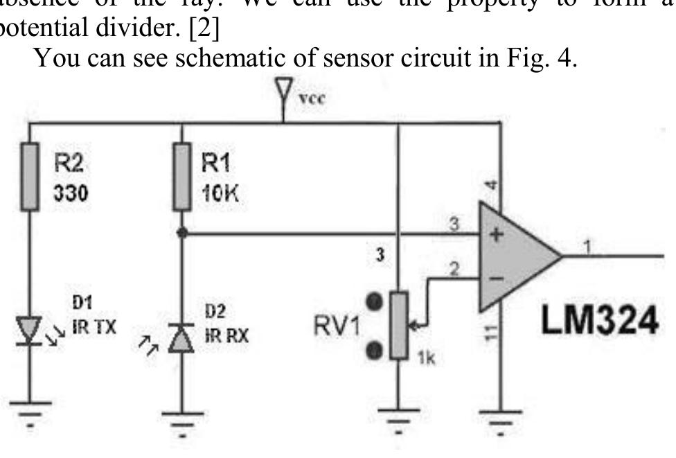Schematic of a ir sensor