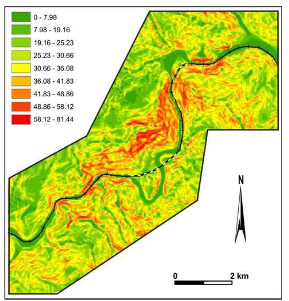 Slope Map.pdf Figure 5 - GIS-based kinematic slope instability and slope