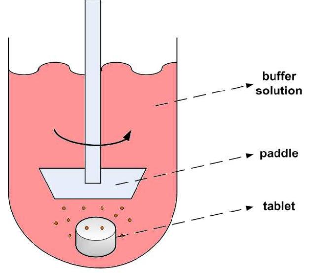 Usp Ii Schematic representation of the usp ii paddle apparatus