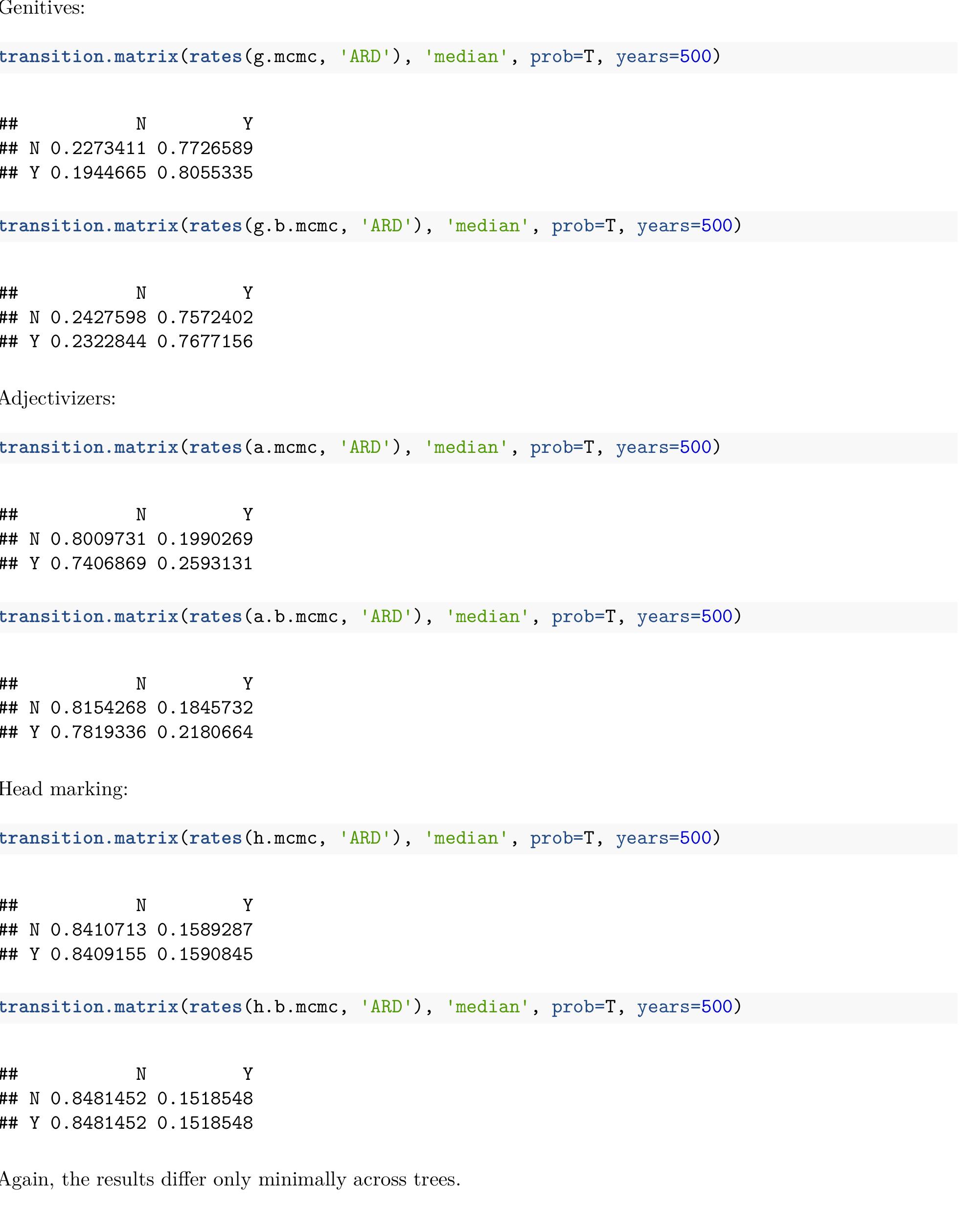 that only genitives are preferred; adjectivizers and head marking is dispreferred. 