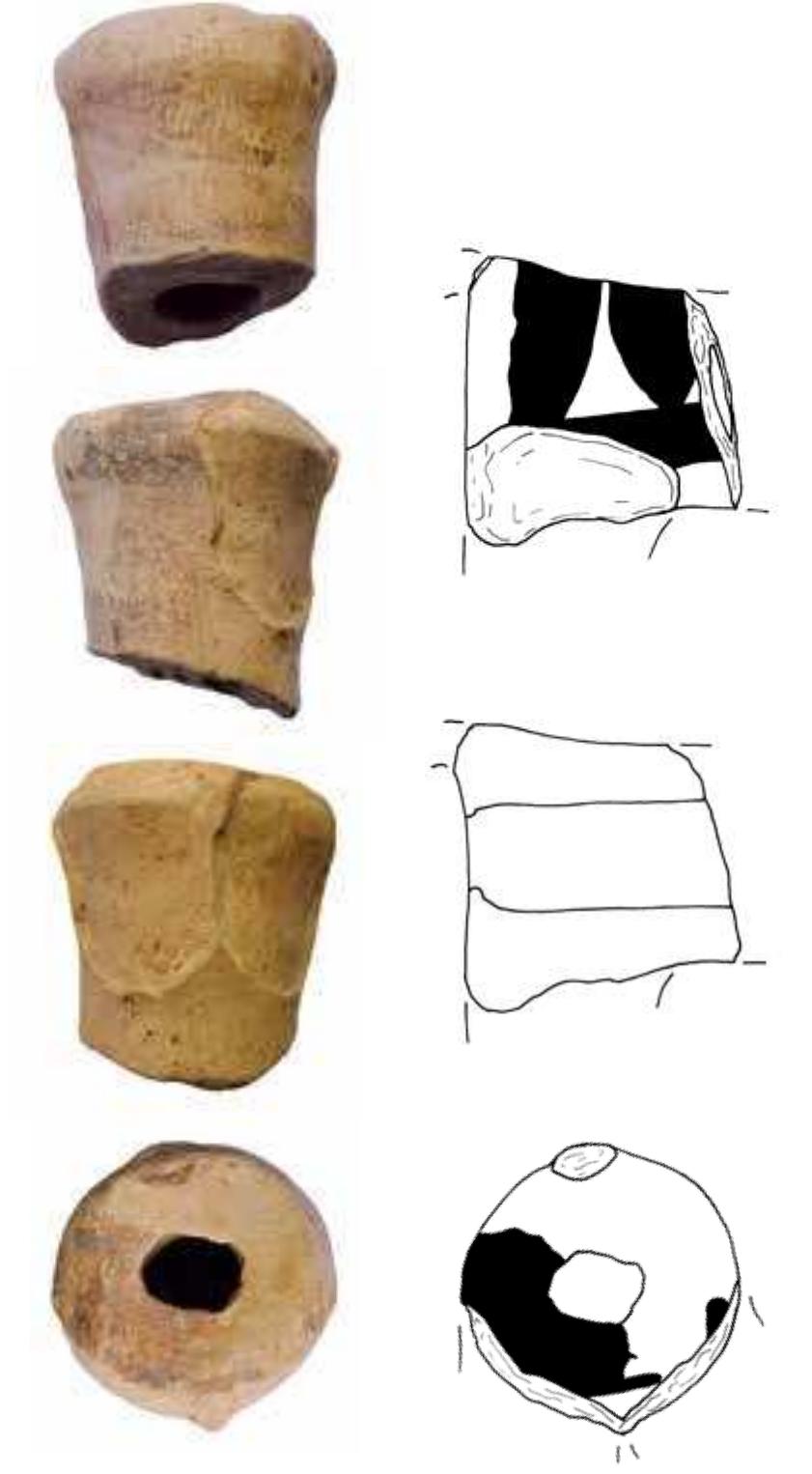 Fig. 7 Well 7. Hollow bovine figure (scale 1 : 2) 