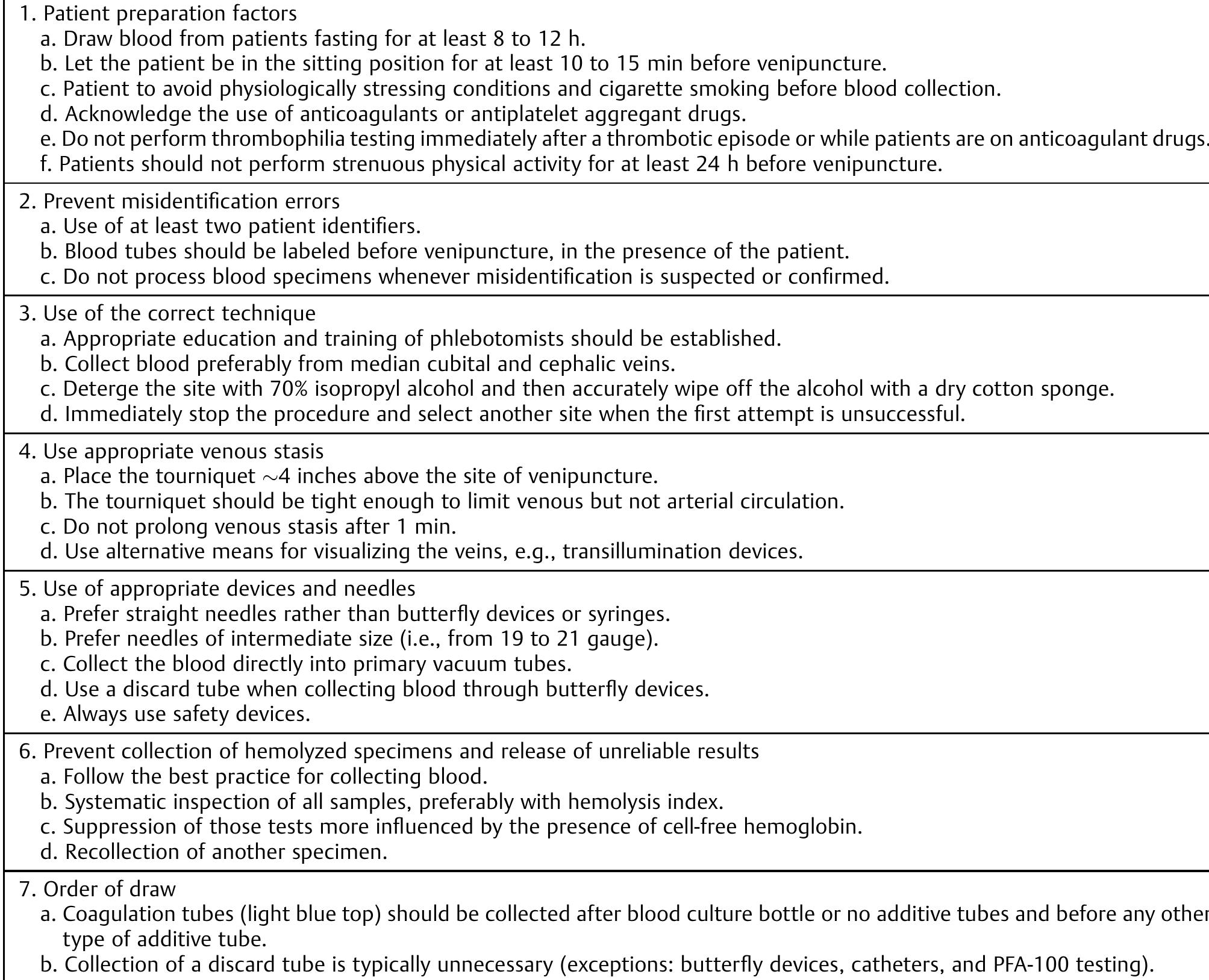 Coagulation Stability Chart.pdf (PDF) Quality Standards for Sample Collection in Coagulation Testing