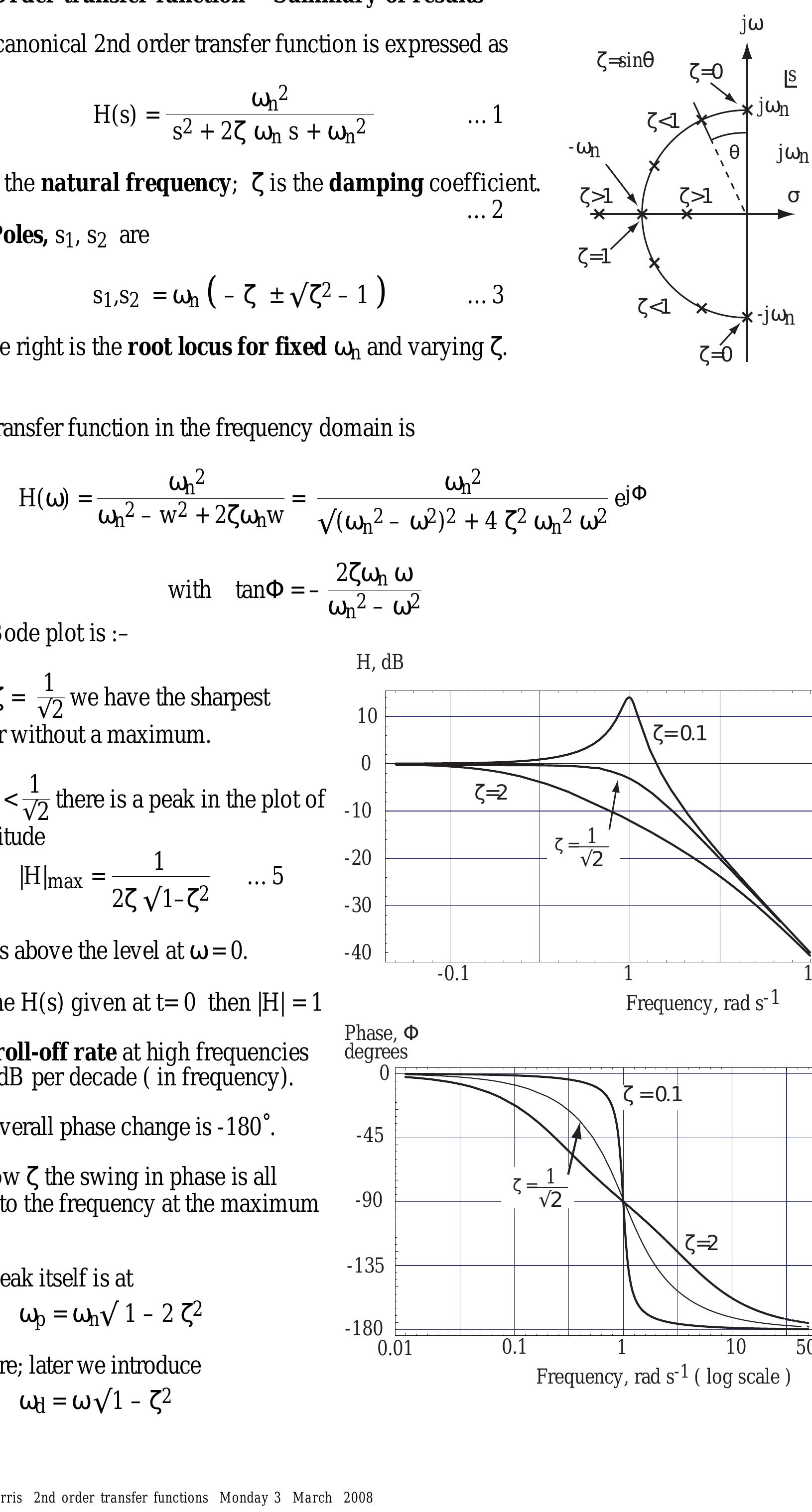 (PDF) Second order transfer functions
