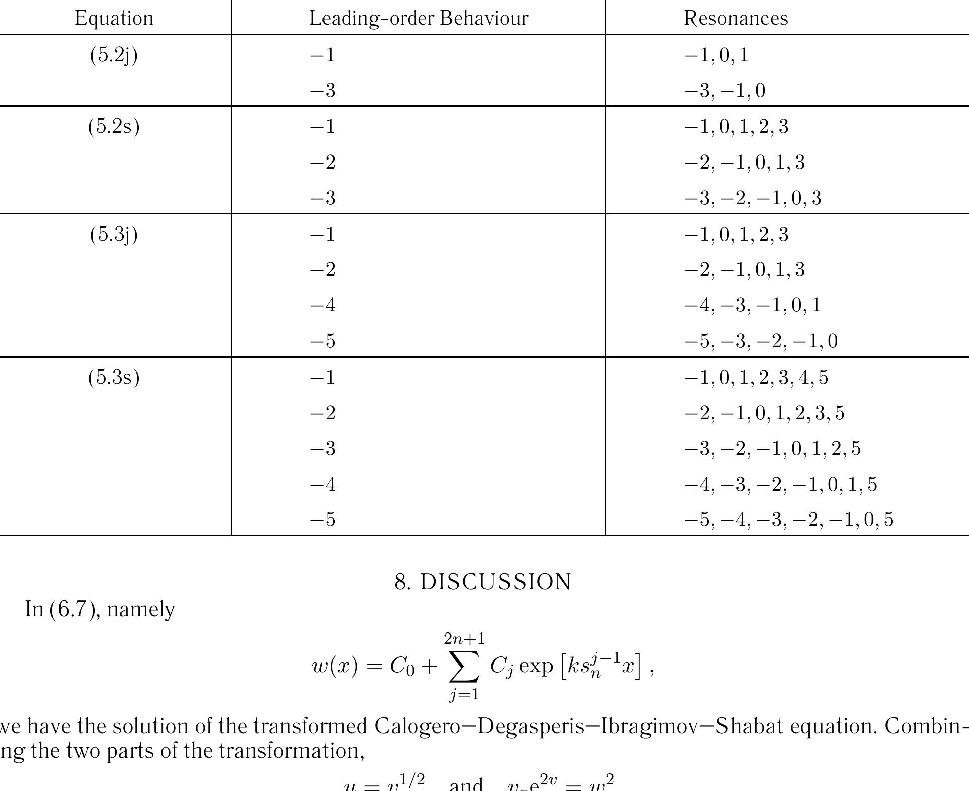 Table 1 - from Properties of the