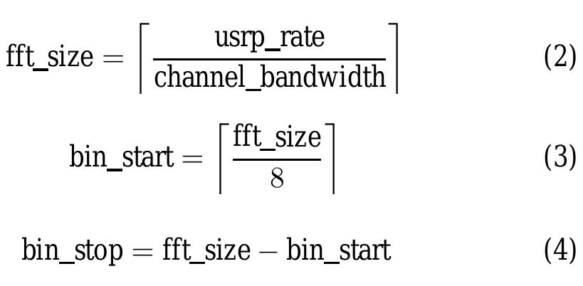 Tab. [i] shows offline and online parameters of spectrum