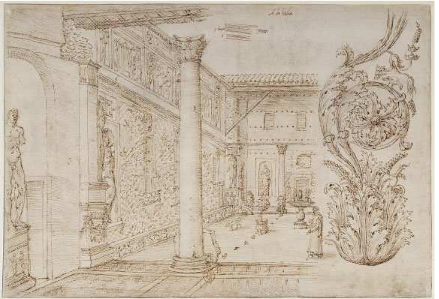 Architecture and Antique Sculpture in Early Modern Rome 3  on issues of sculpture display, it is significant that some of the most innovative pro ects of the early modern era took antiquities collections as their point of departure ranting a remarkable sense of preeminence to sculpture, namely, Donato Bra mante’s Belvedere palace gardens for the Pope, Raphael’s Villa Madama, an Michelangelo’s Capitoline square. The increasing size and visibility of sculptur 1ecessitated greater collaboration between architects, restorers, and stuccoists or required a new breed of designer in possession of more than one of these skills Restored antiquities and stucco additions, for example, came together in a perfectl symmetrical scheme at the hanging garden of Cardinal Andrea della Valle designe n the 1520s by Lorenzo Lotti (better known as Lorenzetto), who was a sculpto ind sculpture restorer as well as an architect (Figure 3.1).  Ry the pa A ee ny en ge atta reallacnne had Bae ery alana] the cCoO1TrTCe At acrlhs 