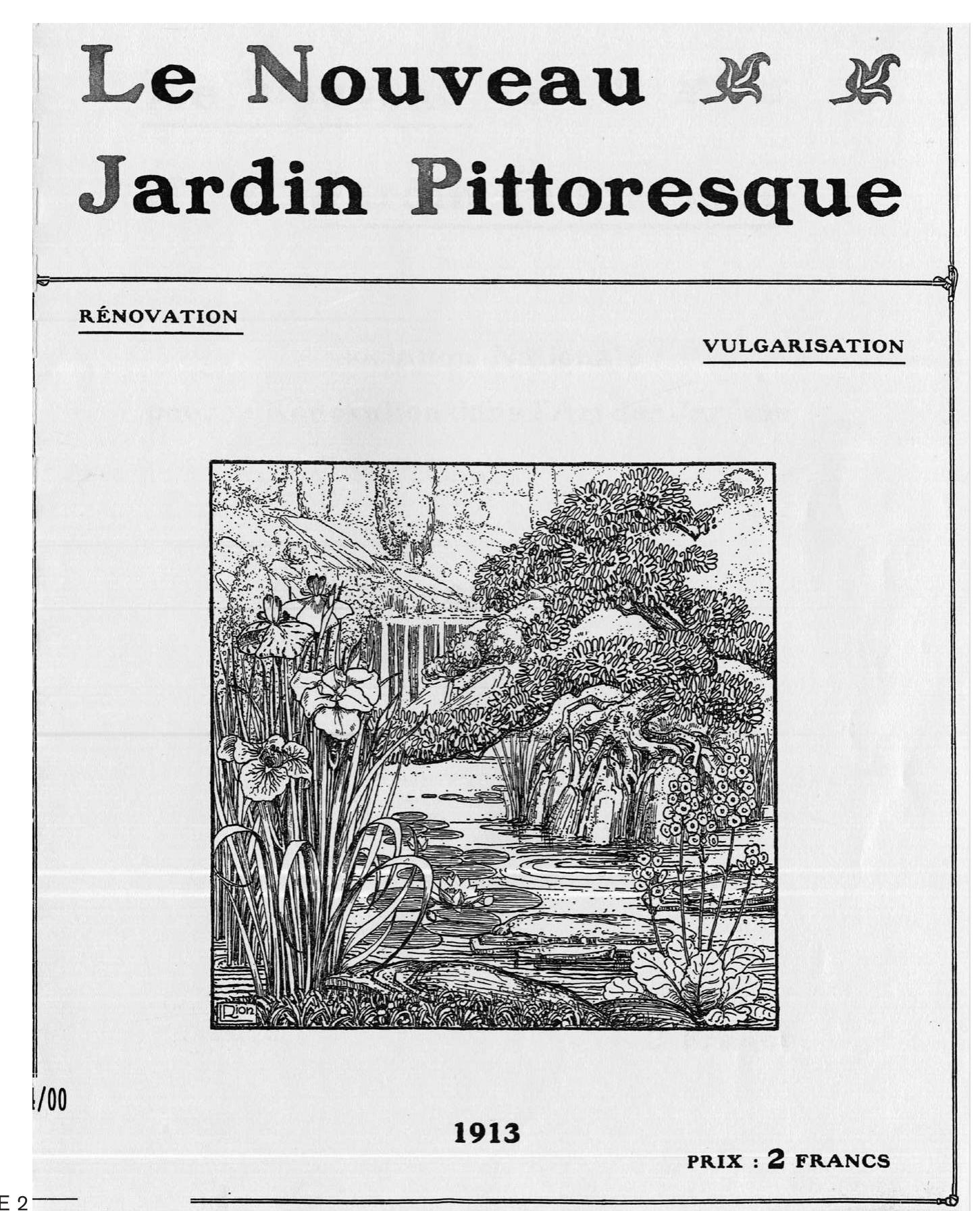In 1913, Massart became an active member of the Nouveau Jardin Pittoresque, an association that aimed at popularizing knowledge on gardens and gardening. Both Massart and Louis Van der Swaelmen, who was also an active member, considered gardens and nature as possible agents of social reform. Le Nouveau Jardin Pittoresque promoted the wild garden defined as a more ‘natural’ garden, in opposition to the ‘artificial’ English landscape garden (Figure 2).'* Van der Swaelmen saw this garden as a pedagogical means to familiarize the public at large with the benefactions of nature. He also considered the garden to be a defining link between architecture and the land- scape, thus making the step to urbanism in his professional career. In 1914, Van der Swaelmen left the Nouveau Jardin Pittoresque, presumably because the organisation had moved away from  their initial strive towards social emancipation. During the First World War, Van der Swaelmen wrote Préliminaires d'Art Civique, a book that was both a guide for the reconstruction of the ter- ritory and a handbook for urban planning.’ Inspired by British concepts of garden cities, town 