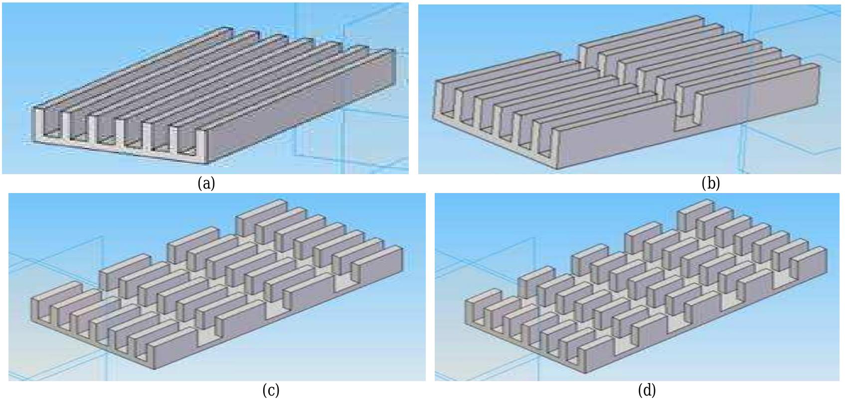 Array Retangular Fin (PDF) Experimental Analysis of Rectangular Fin Arrays with Continuous ...