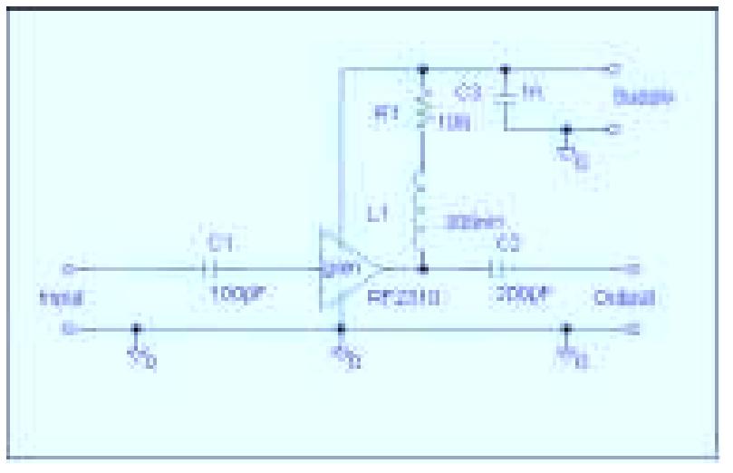 Typical connection of the rf2310. fig. 2: typical structure