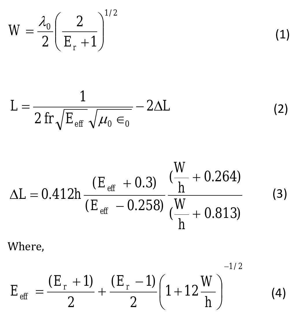 (PDF) DESIGN OF INSET FEED MICROSTRIP PATCH ANTENNA FOR BLUETOOTH ...