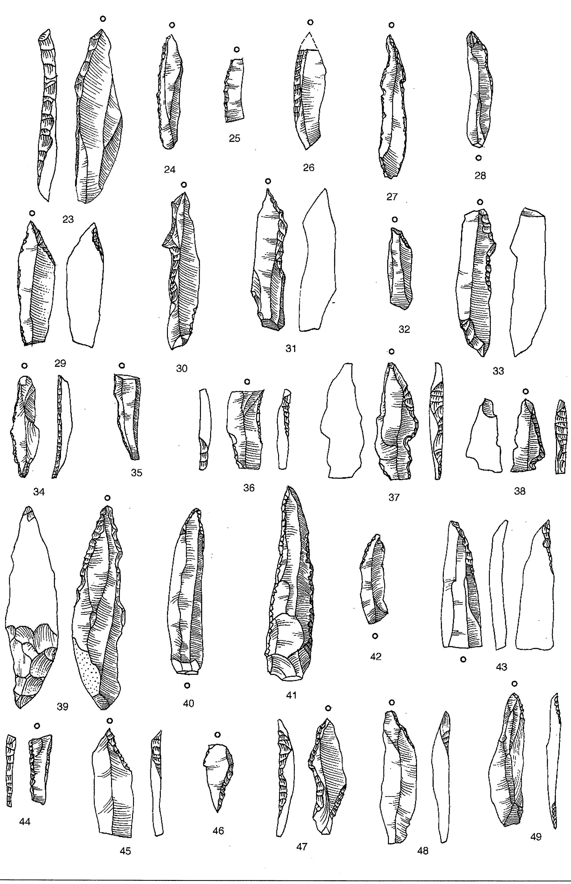 Multiple Microliths 2:3 microliths and barbed points - a comparison between