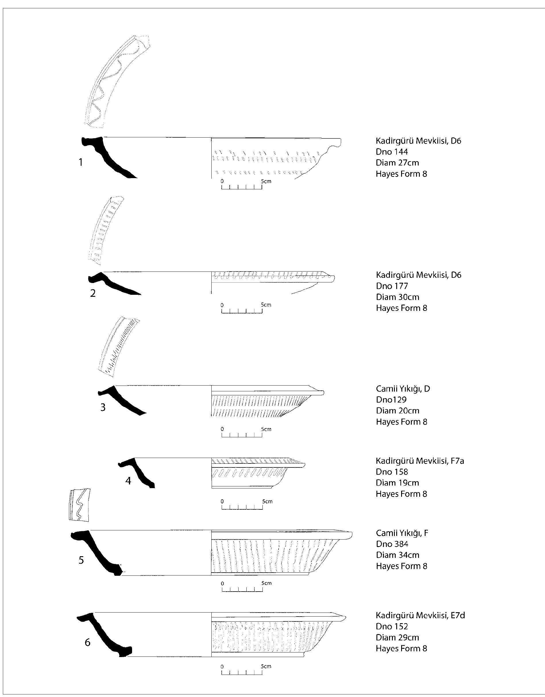 Examples of hayes form 8 variants from the production sites