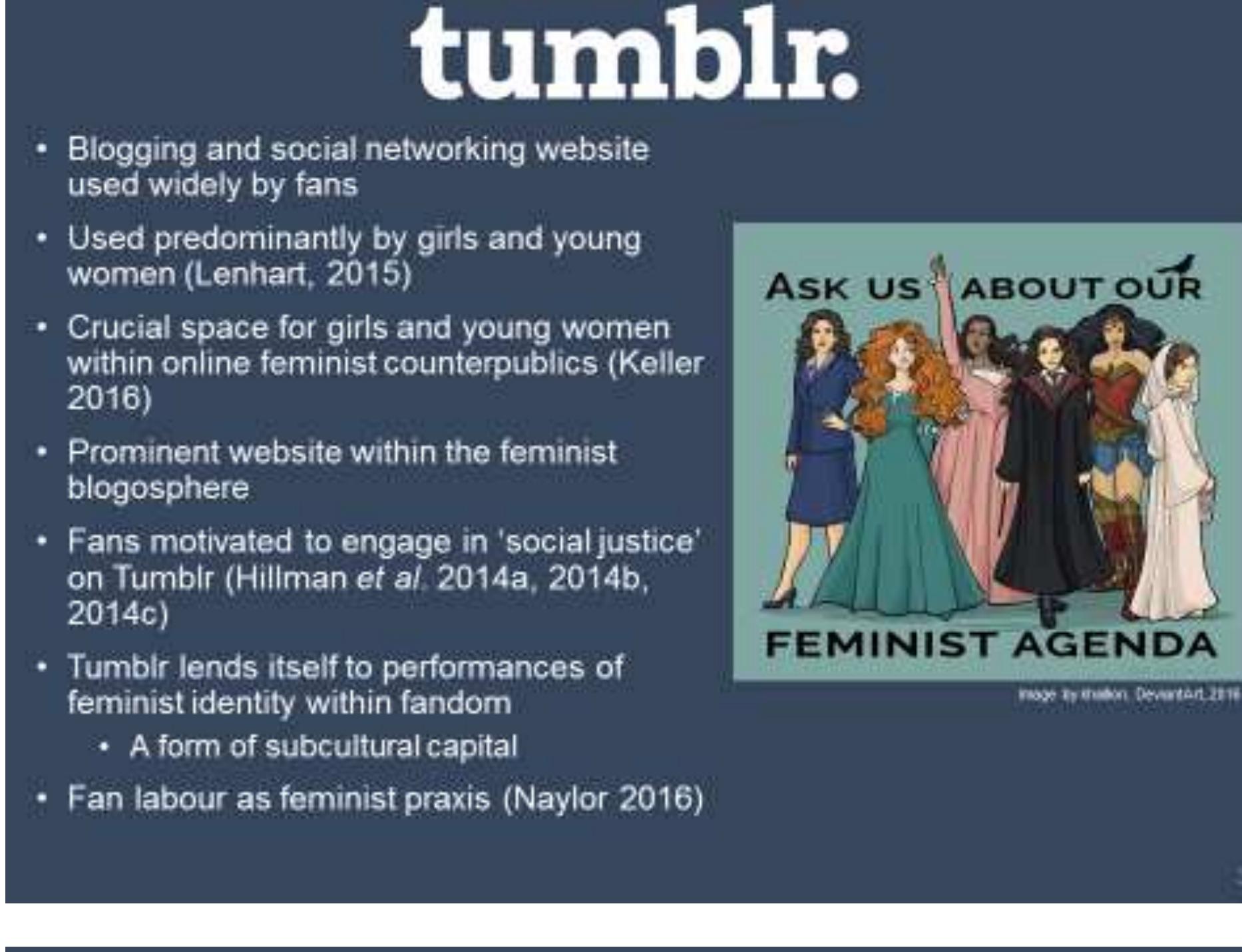 PDF) Game of Thrones War on Women: Fandom and Feminist Discourse on  Tumblr (Fan Studies Network Conference, 2017)