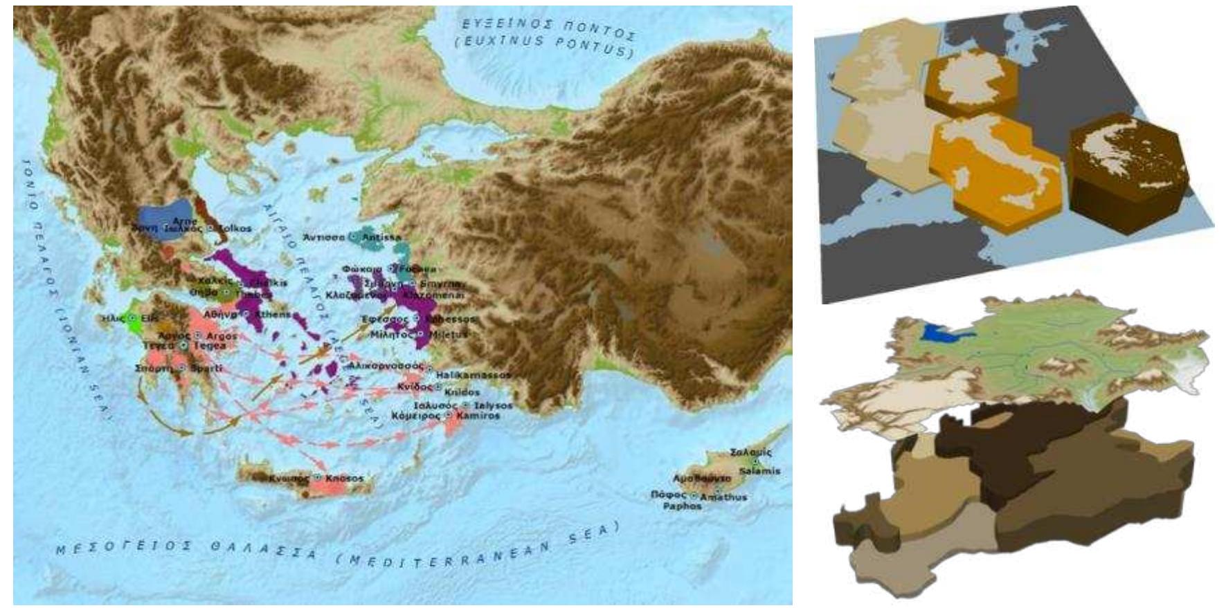 Concept maps and cartograms the geographical information is