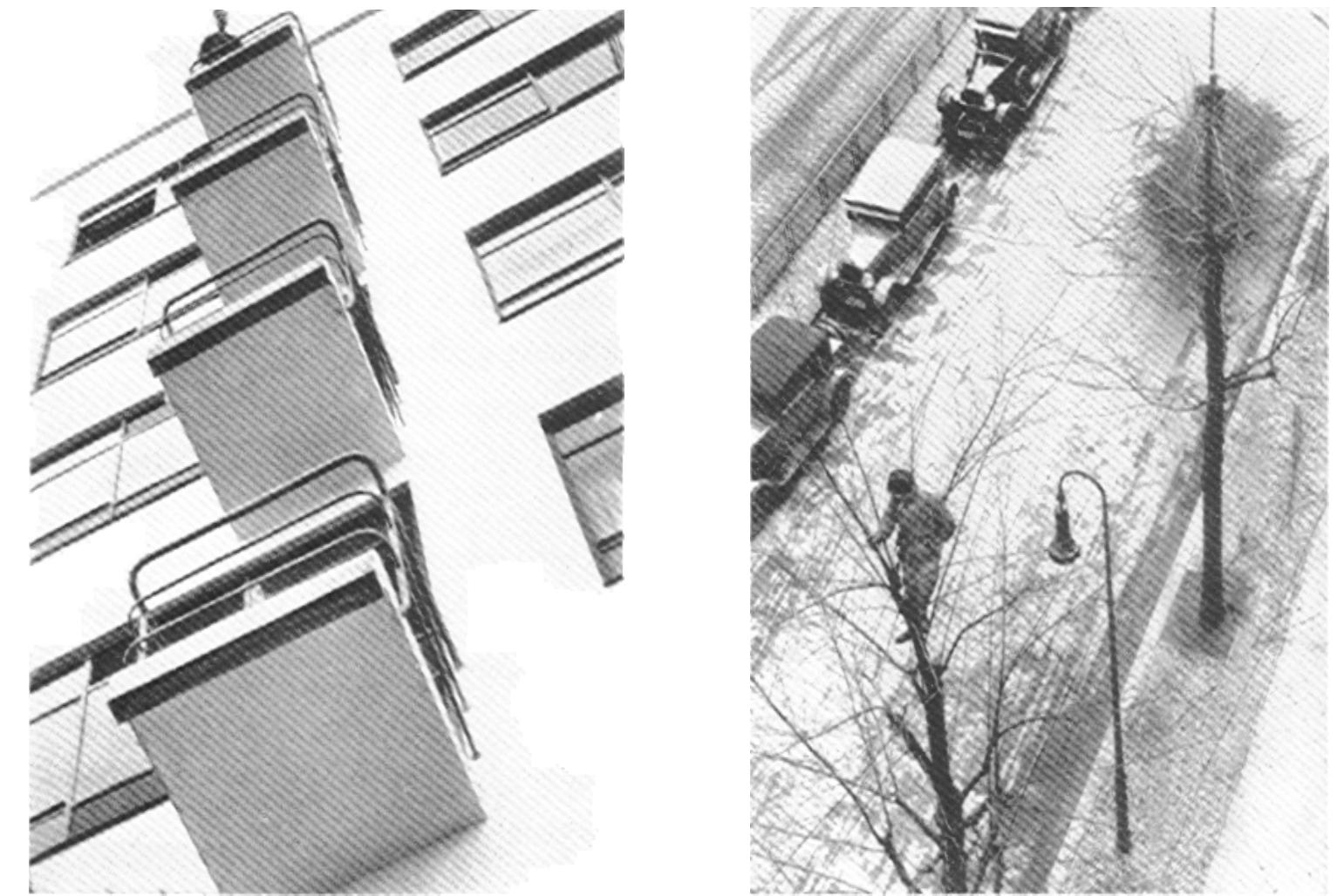 Figure 7. Bird’s Eye View by L. Moholy-Nagy””  Figure 5. Bauhaus in Dessau Spring by L. Moholy-Nagy, 1926!” Figure 6. Spring by L.Moholy-Nagy, 192918 