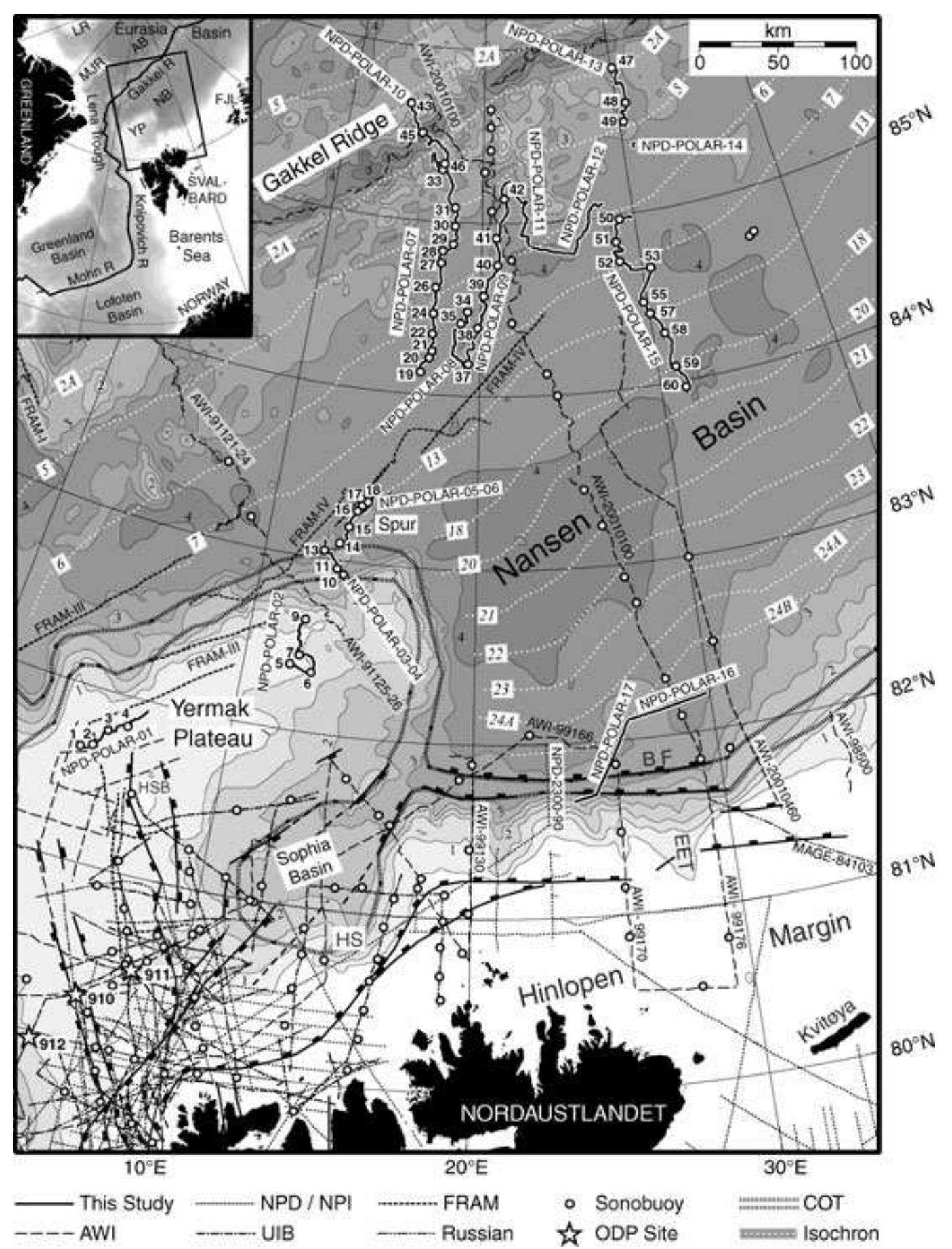 Nansen Ridge (PDF) Seismic stratigraphy and sediment thickness of the Nansen Basin ...