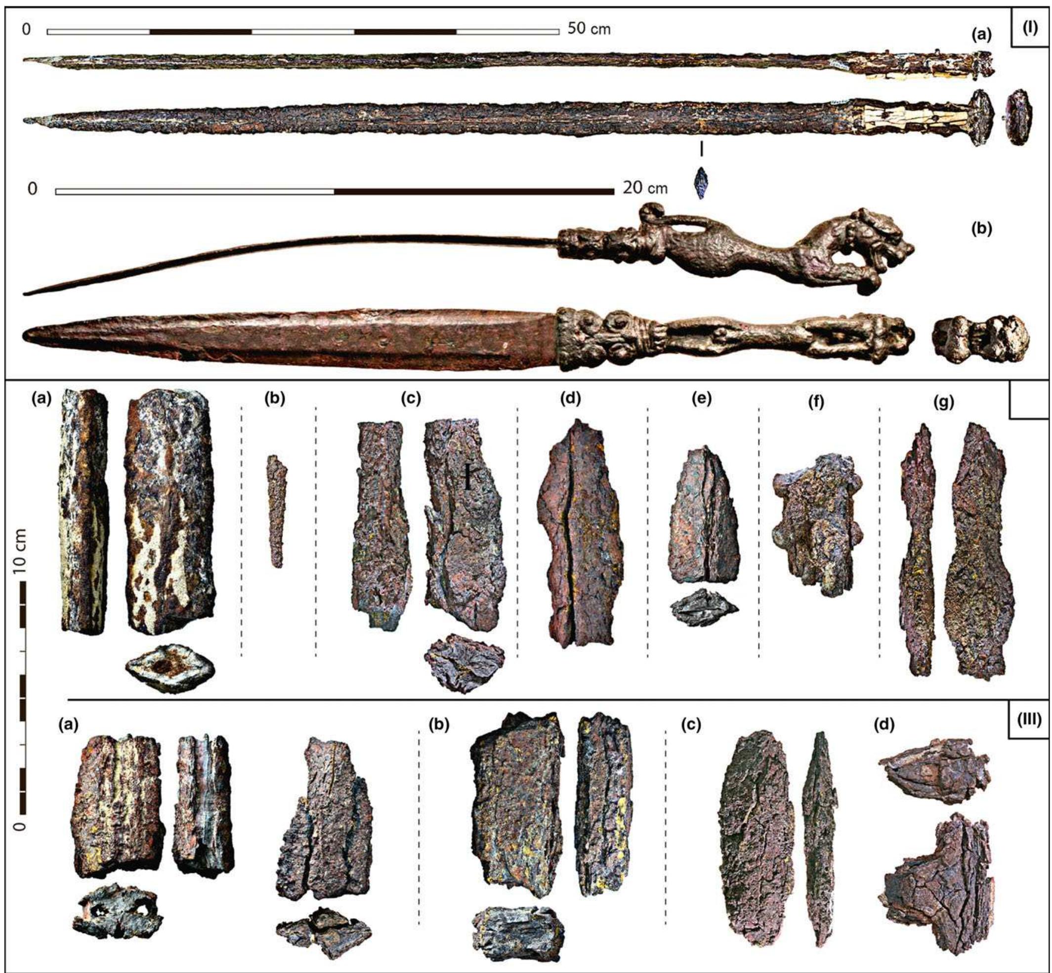 Representative types of ferrous remains from dubai