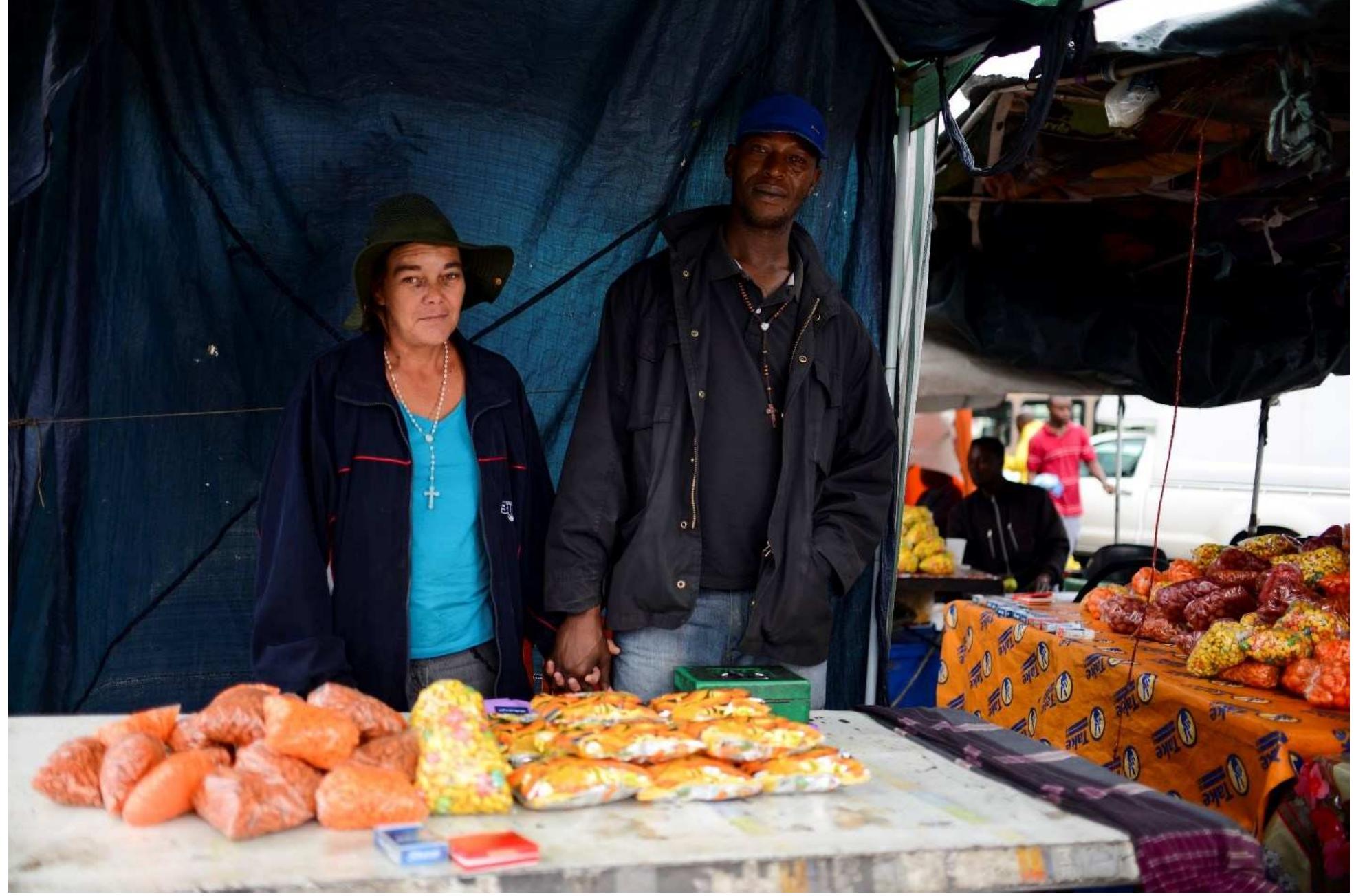 Reatile Moalusi 15 informal parking attendants (street kids) in front of