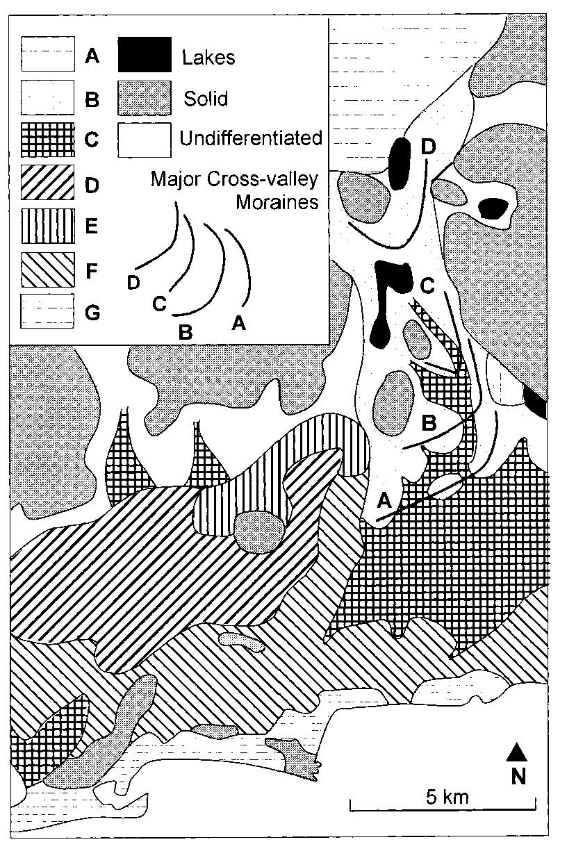 Delayed Linear Ridges Figure 2 - from The Late Devensian glaciation of the eastern