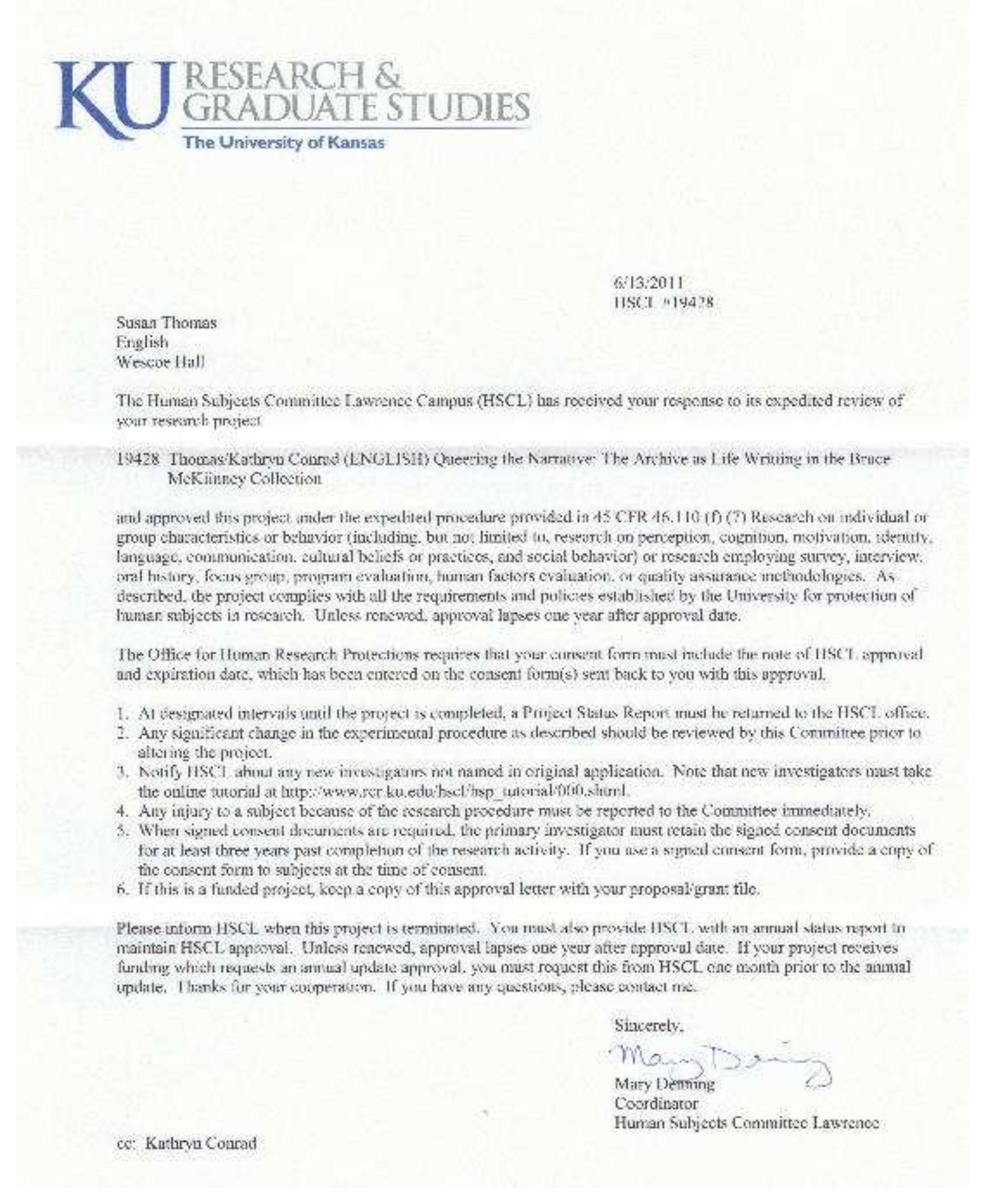 PDF) Queering the Narrative: Life Writing in the Bruce McKinney Collection