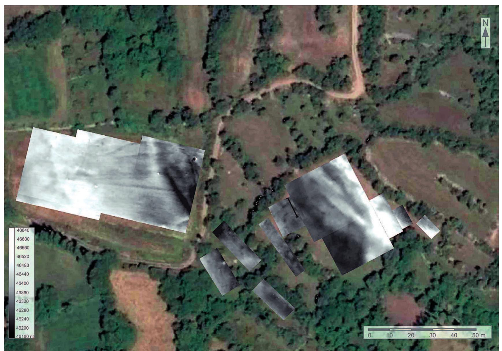 Fig. 10 Magnetogram of the geomagnetic survey. 