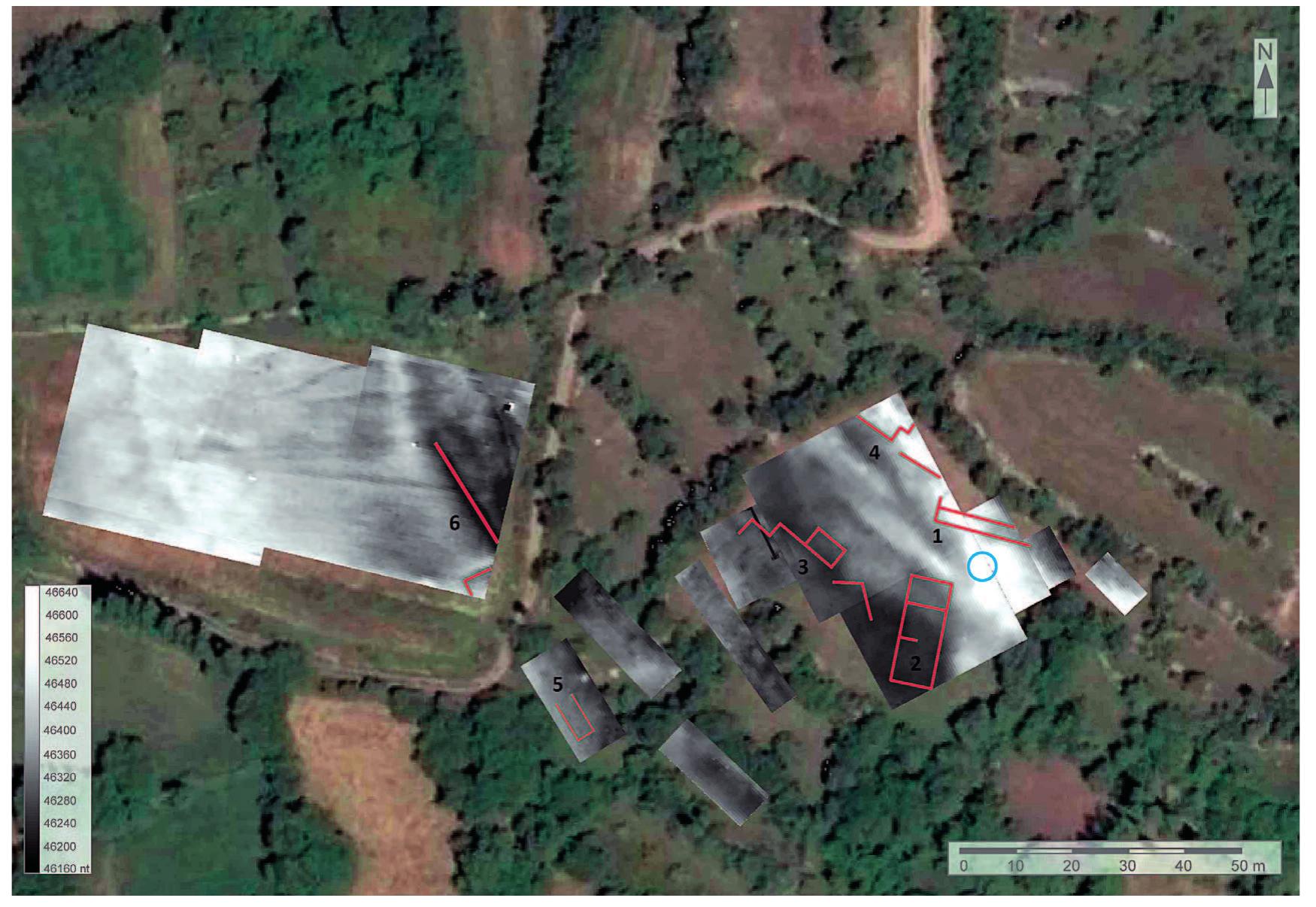 Fig. 11 Interpretation of the magnetic anomalies. 