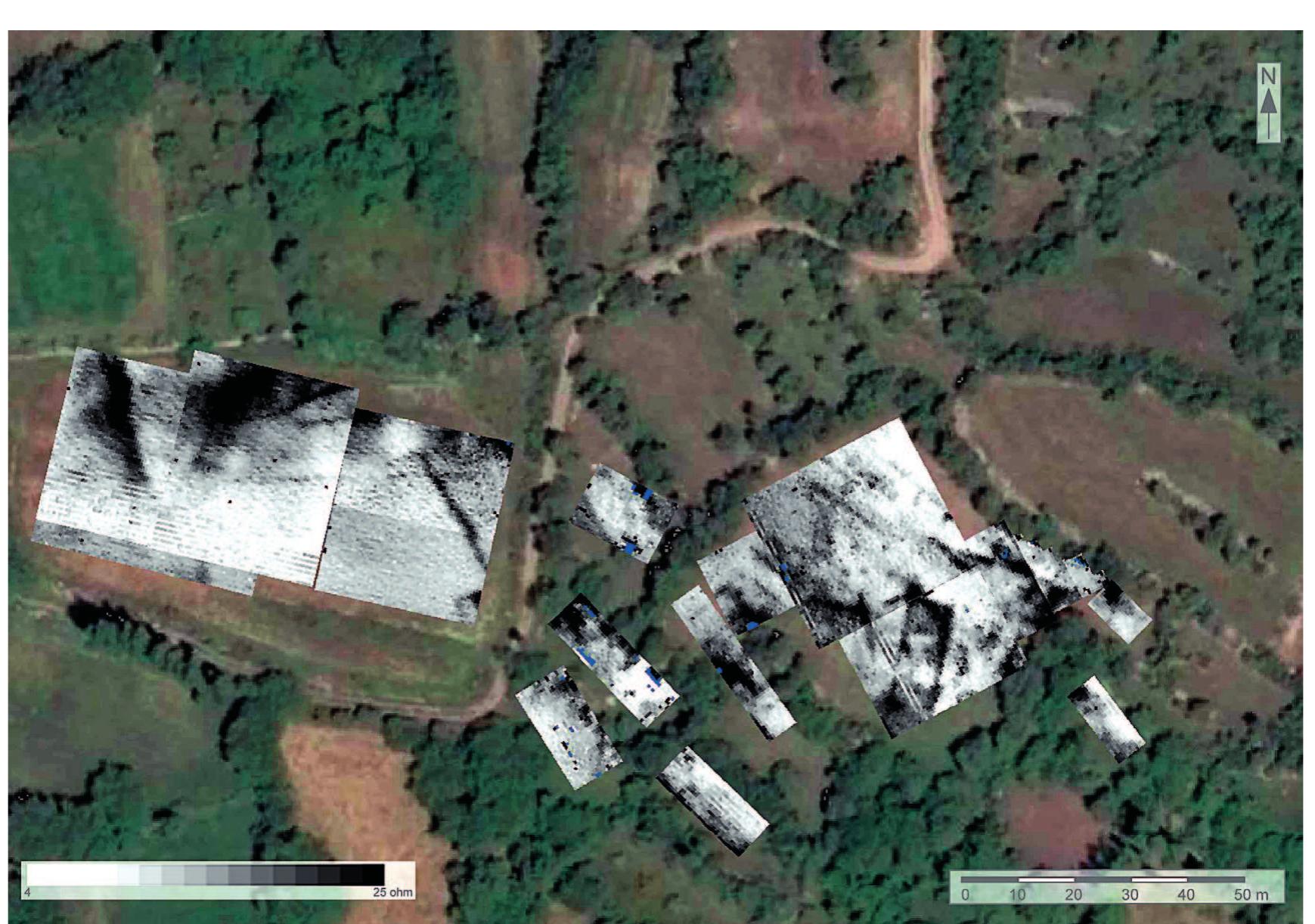 Fig. 12 Results of the electrical resistivity survey. 