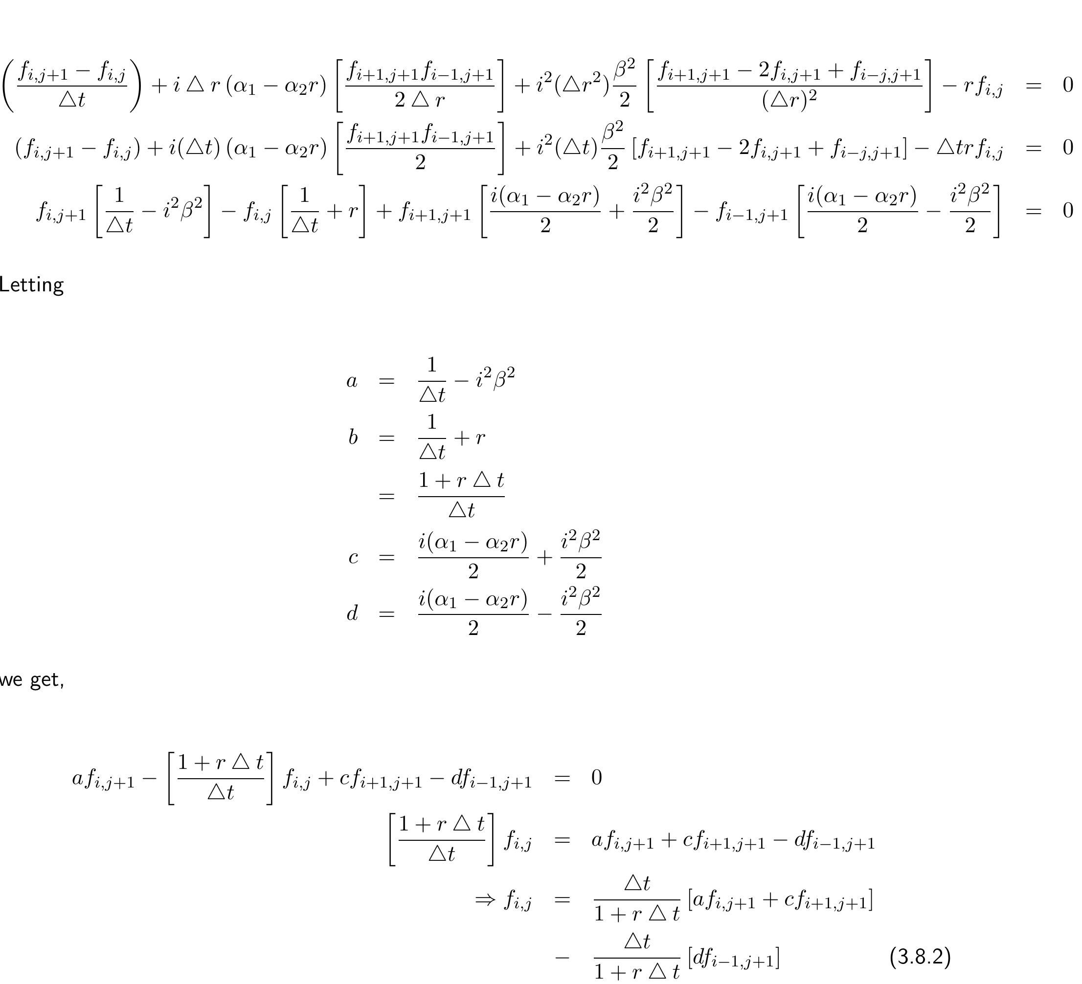 Table 1 - BOND PRICING USING FINITE DIFFERENCE METHODS