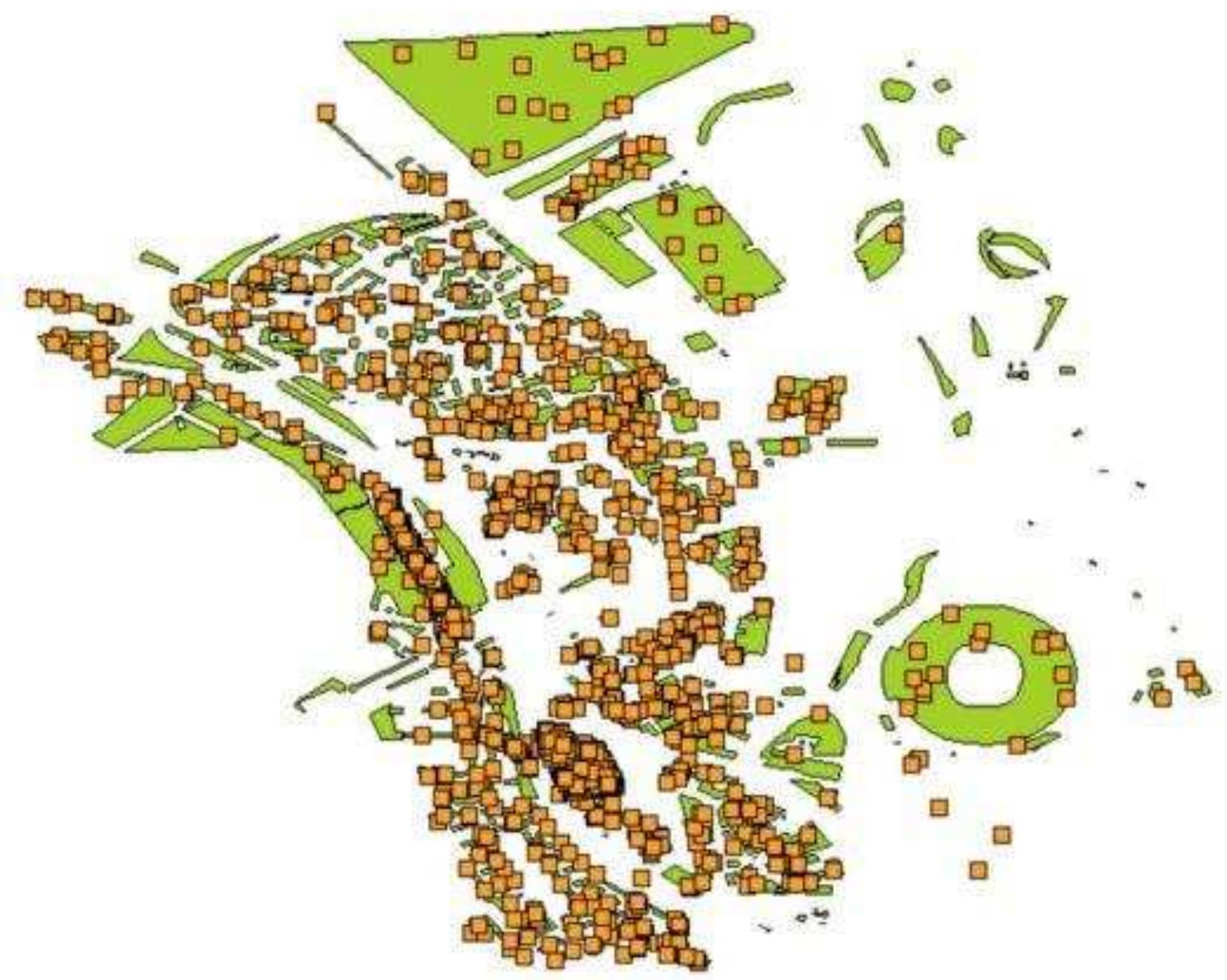 Agent based model of Hackney Wick social simulation © Liu Yang & Koen H. van Dam 