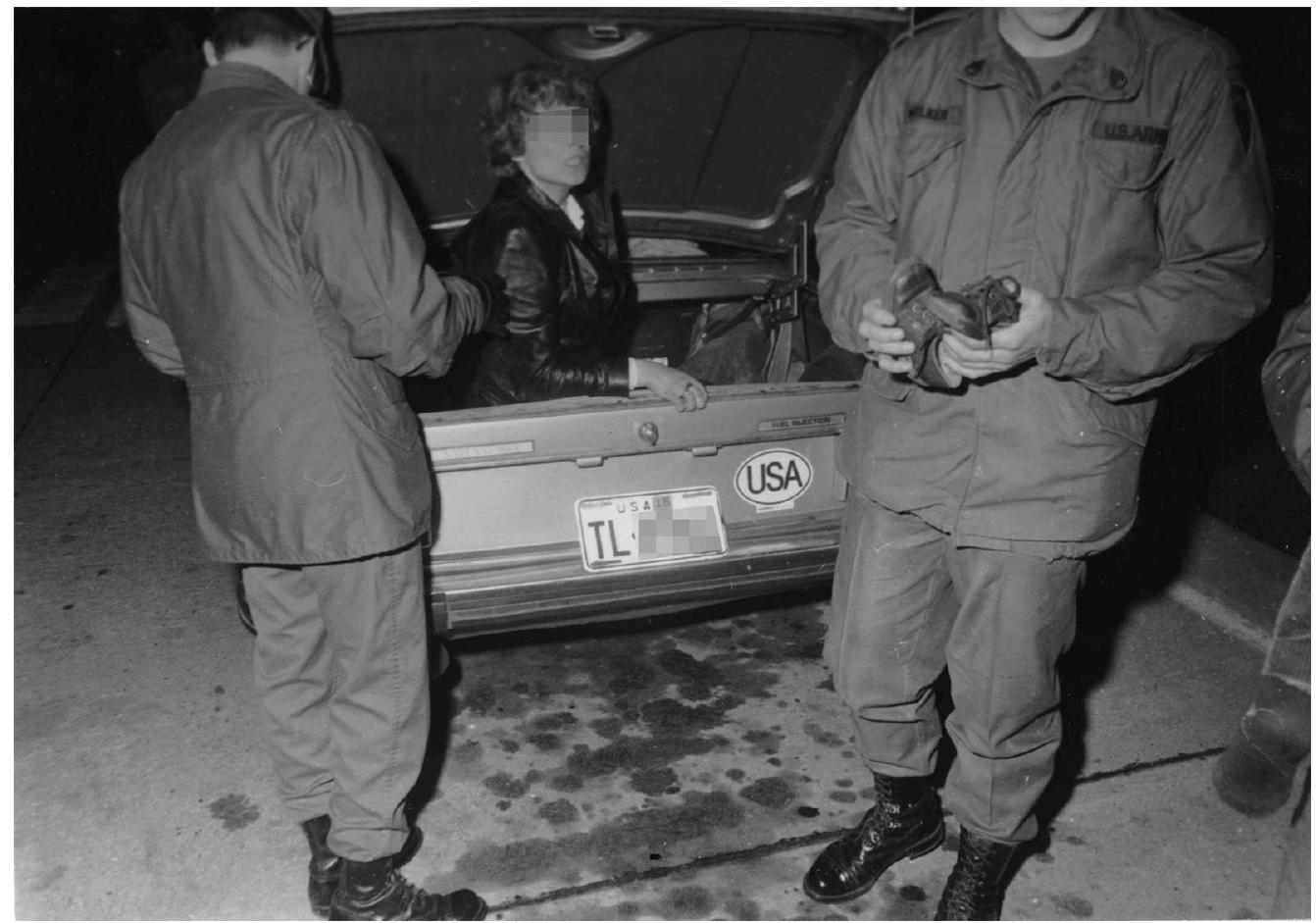 Fig. 6: Anonymous: Untitled [Family M Intercepted at the Border], April 25, 1982. Stasi Records Agency, Berlin, BStU MfS HA IX 1310 S. 0034 