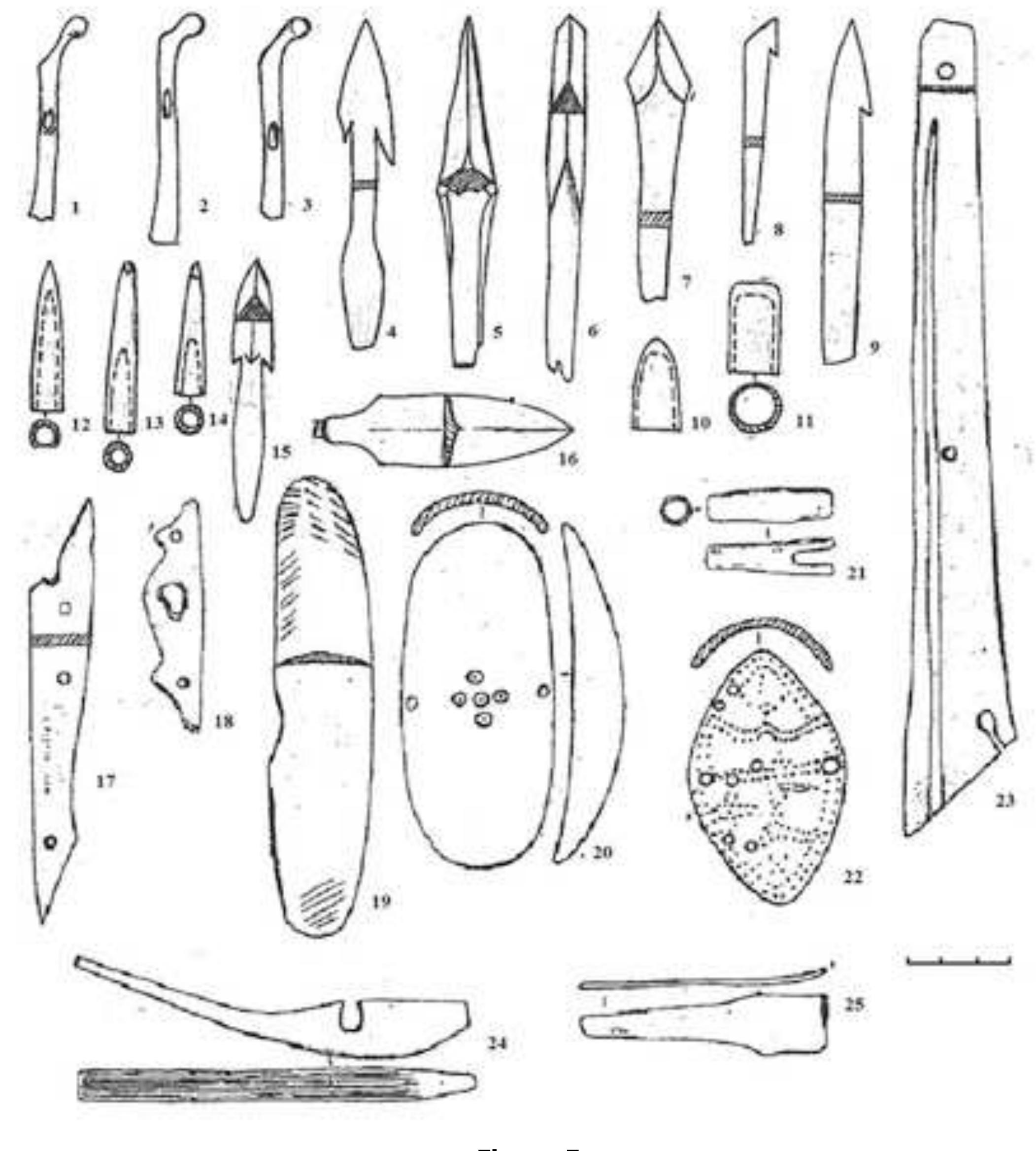 Hunting Instruments Oe weapons and hunting instruments made of bone and horn