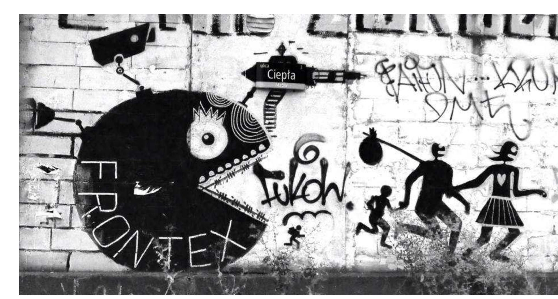 Picture credit: Author, Warsaw, 2015.  * Jennifer Allsopp is a DPhil student at the Department of Social Policy and Intervention at the University o Oxford. She has conducted research at the universities of Exeter, Birmingham, Queen Mary’s University of London an Oxford on topics including EU migration and asylum policy, anti-smuggling policies and the criminalisation o humanitarian assistance, poverty, gender and youth transitions.  SUMMARY: 1. Introduction. — 1.1. Structure. — 1.2. Methodology. — 2. Anti-smuggling and the Kuropean Refugee Crisis. — 2.1. EU Agencies and Anti-Migrant Smuggling. — 2.2. Defining Smuggling at the EU level: The Facilitation Directive. — 3. The Impacts of EU Anti-smuggling Policies on Civil Society. — 3.1. Phase 1 - Unintended Consequences of Ambiguous Legislation? — 3.2. Phase 2 - The Debate Intensifies: NGOs as ‘Collahorators’. — 4. EU Civil Society Response. — 4.1. Narrative Frames. — 4.1.1. Onnosition to Smugeline. — 4.1.2. Question the ‘Effectiveness’ of Laws. — 4.1.3. Immanent Critique and Civil Disobedience. — 4.1.4. Universalism. — 4.1.5. Combination of Reasons. — 5. Discussion and Conclusion - Liberal Democracy, Refugees and the Crisis of Inclusion and Exclusion. 