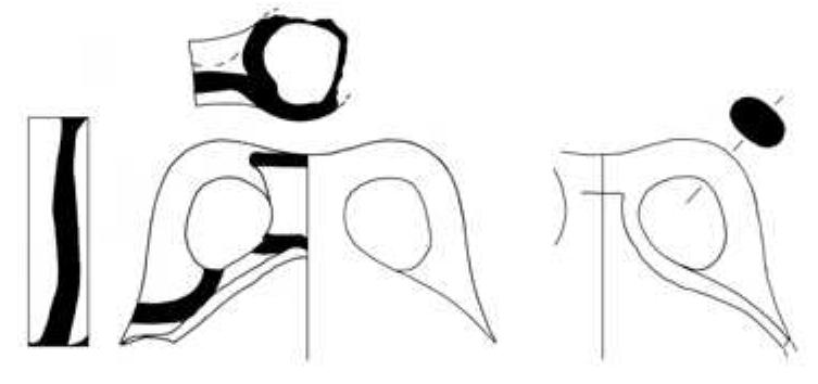 Figure 8.6. TSJ from the Epicosis of Verdelis, Upper Citadel of Tiryns  Figure 8.3. TS] from the Western Staircase, Upper Citadel of Tiryns 