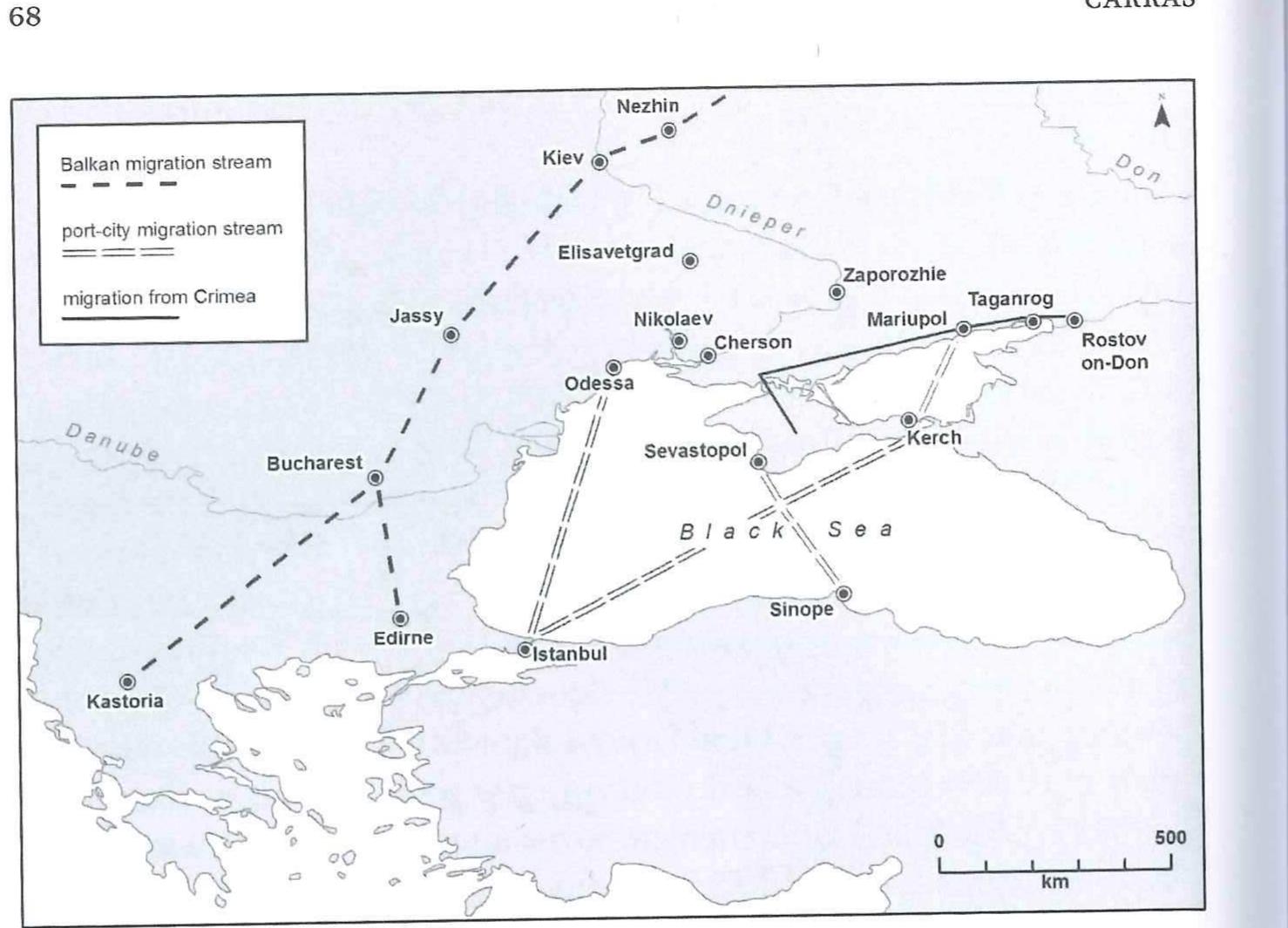 MAP 3.2 Port-city migration streams, 1774-19th centur) 
